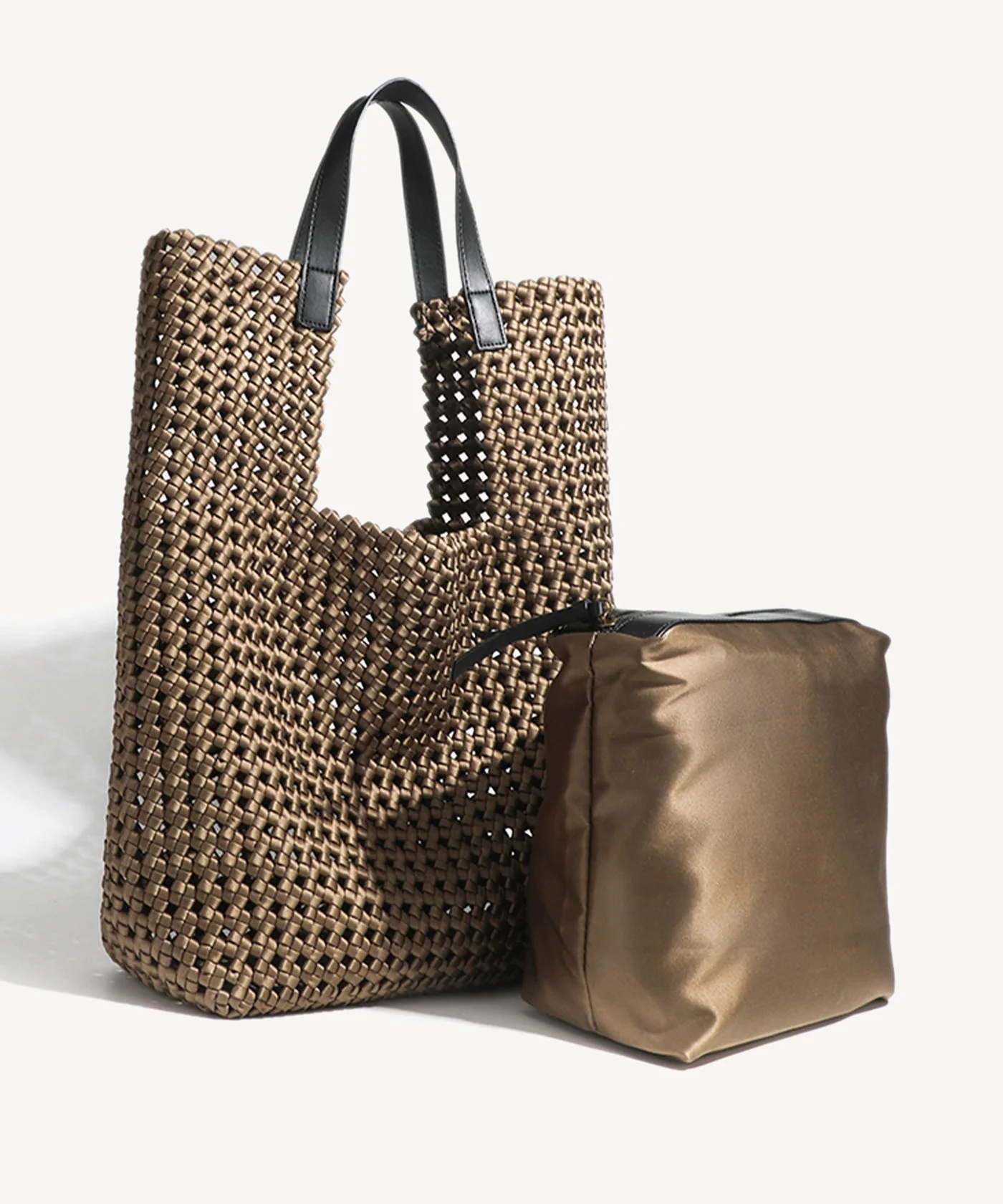 2 PCs Set Woven Large Handle Bag - Image 6