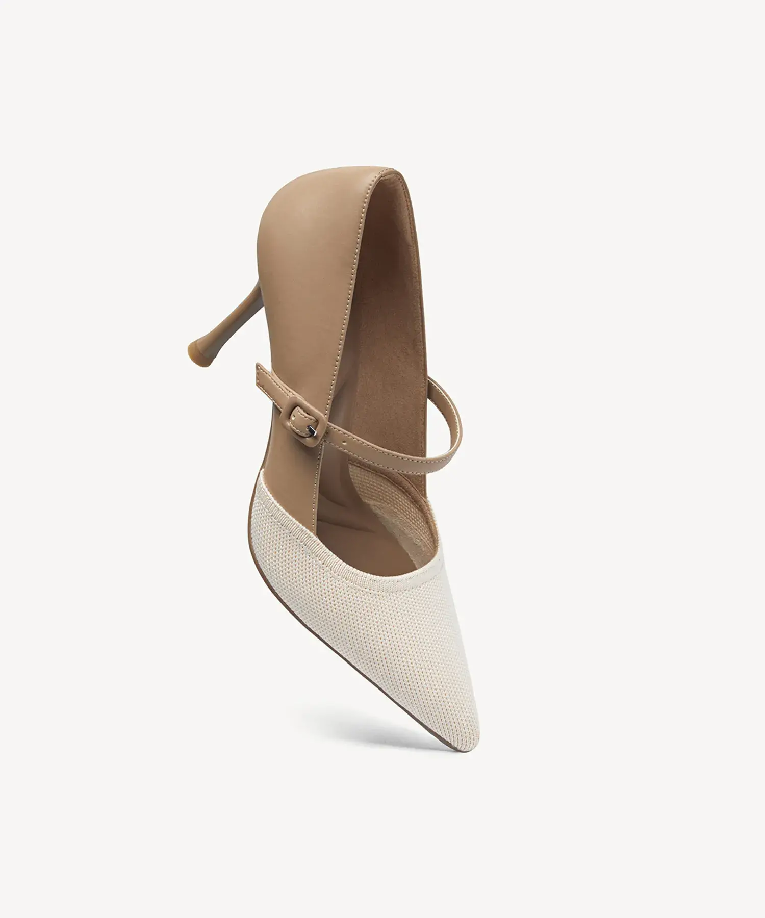Bicolor Grace Pointed Toe Heeled Pump - Image 3