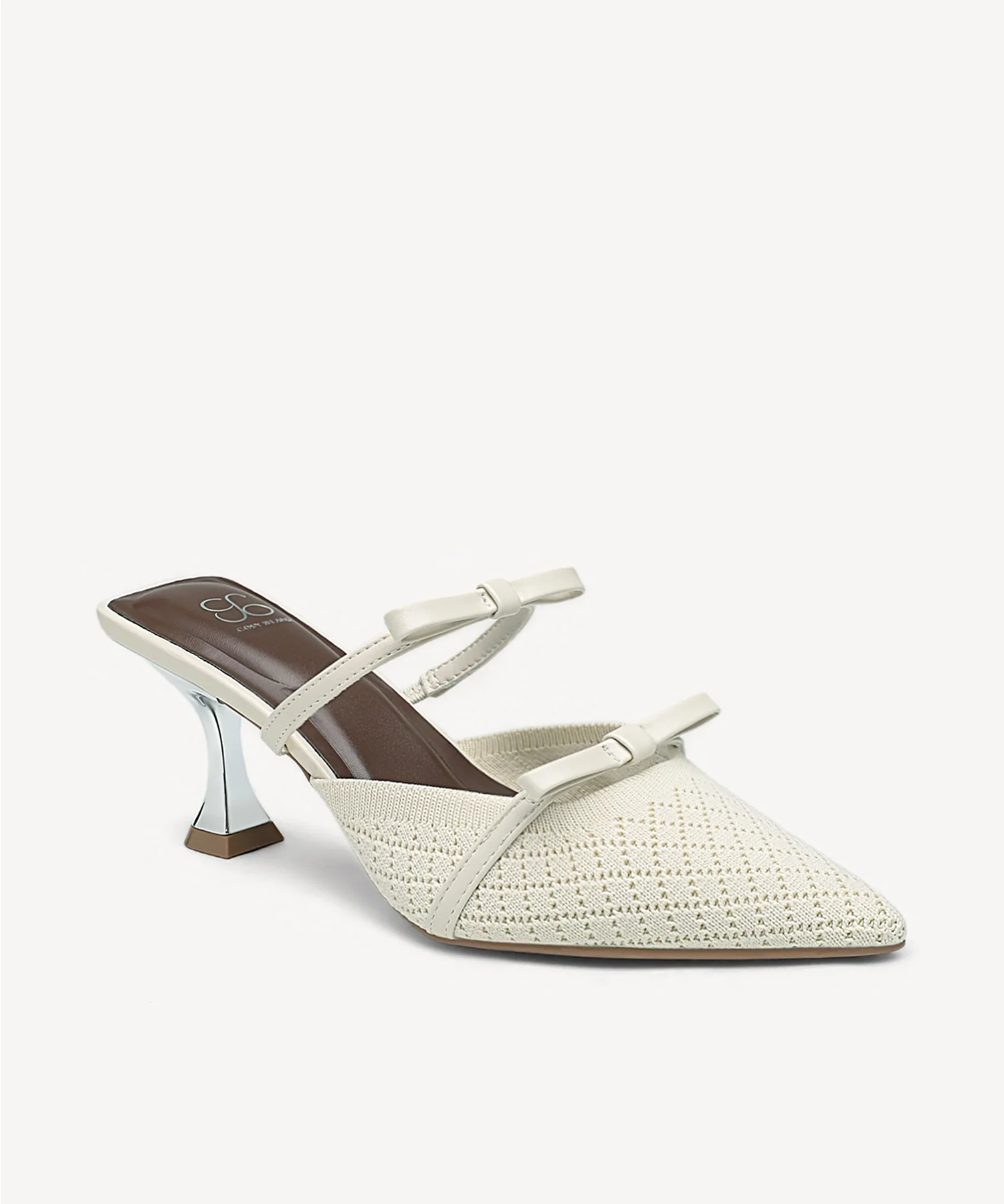 Bowtention Pointed Toe Heeled Mule - Image 36