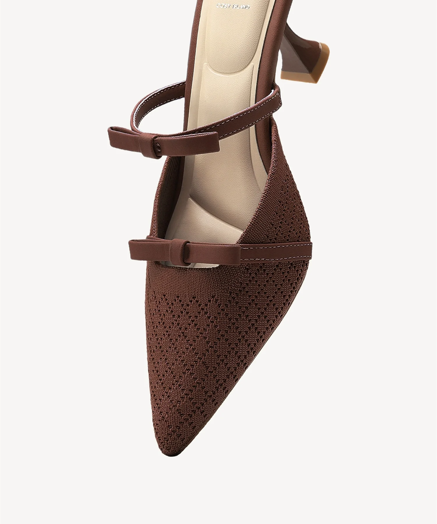 Bowtention Pointed Toe Heeled Mule - Image 19