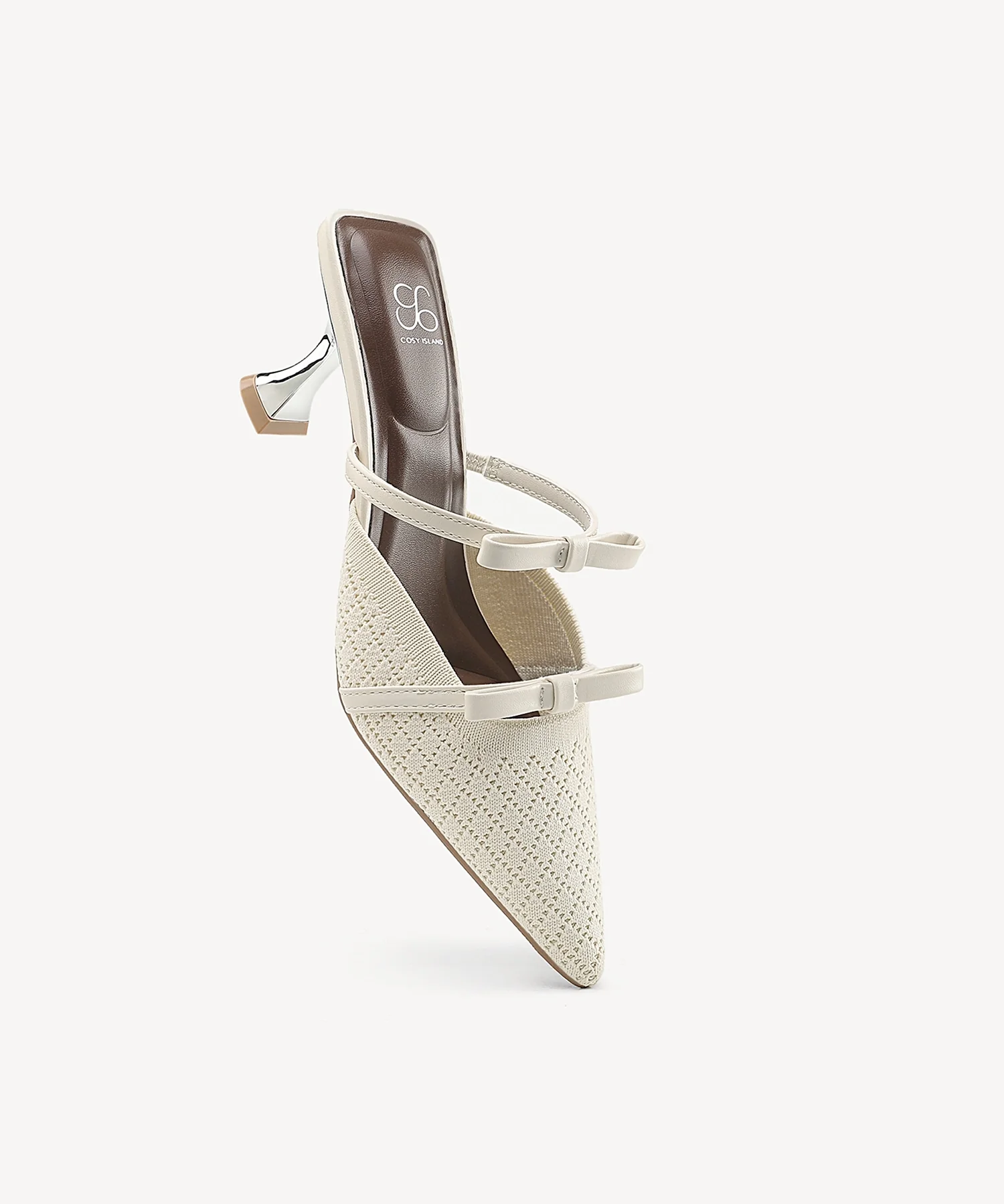 Bowtention Pointed Toe Heeled Mule - Image 39