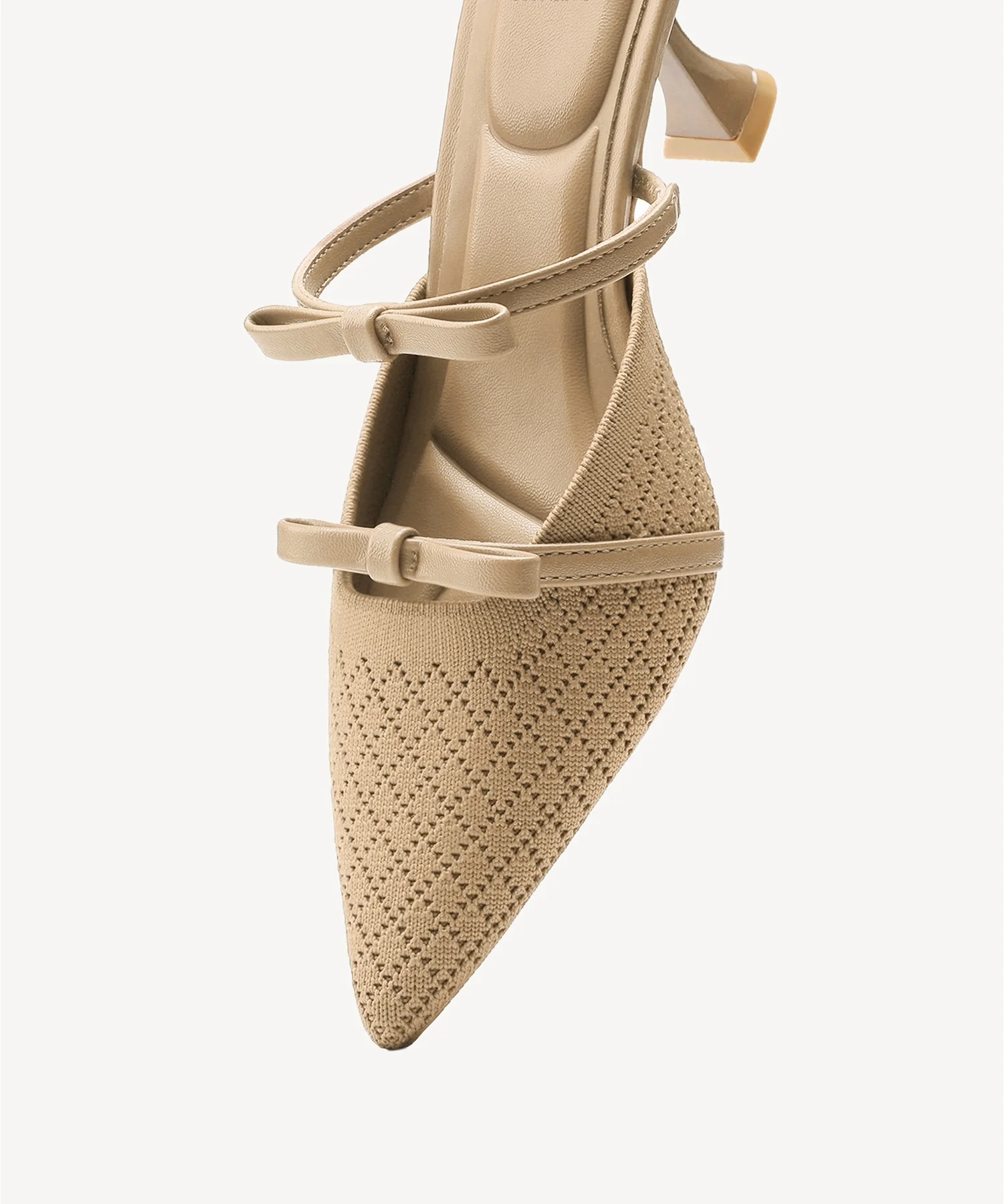 Bowtention Pointed Toe Heeled Mule - Image 5