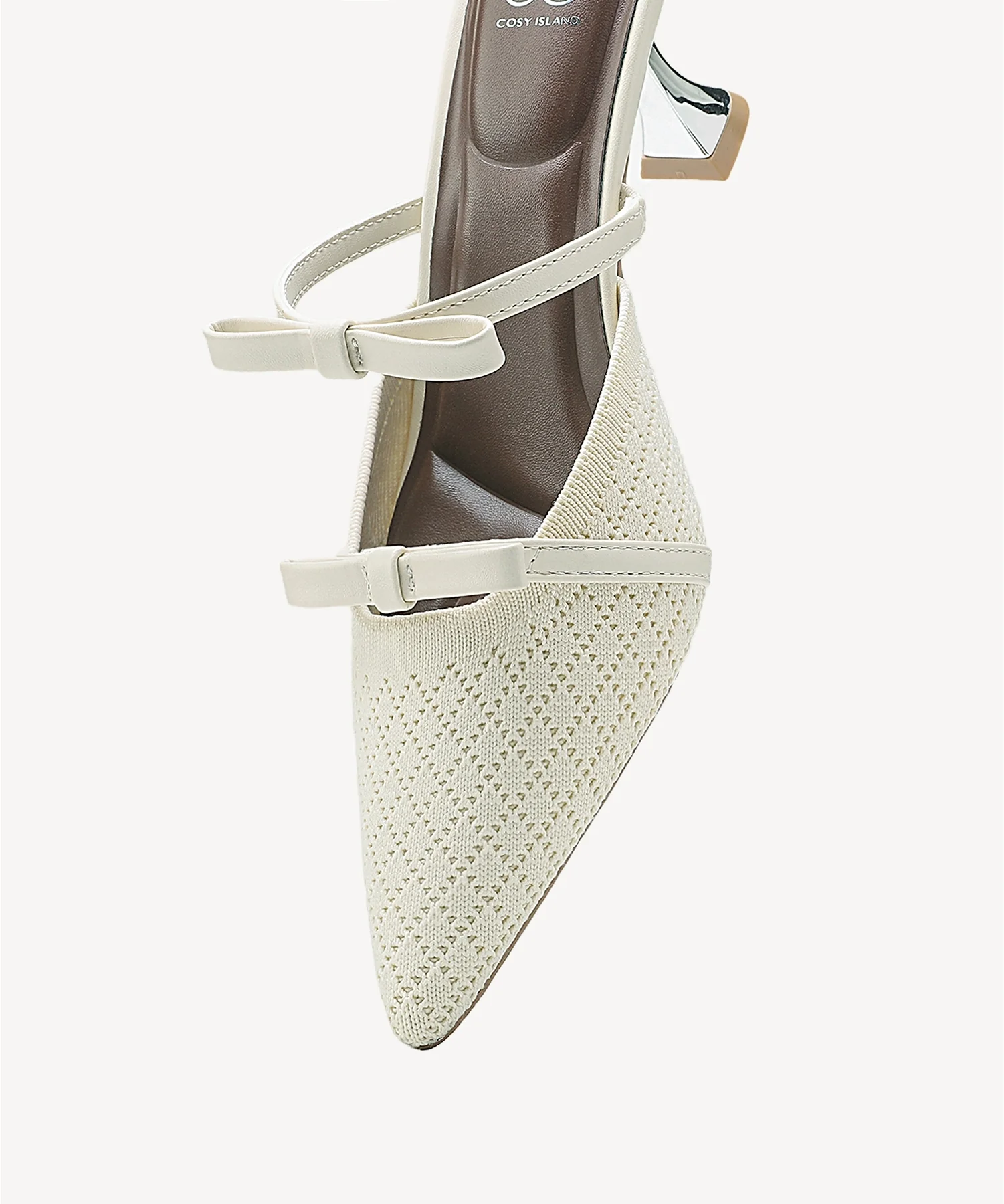 Bowtention Pointed Toe Heeled Mule - Image 40