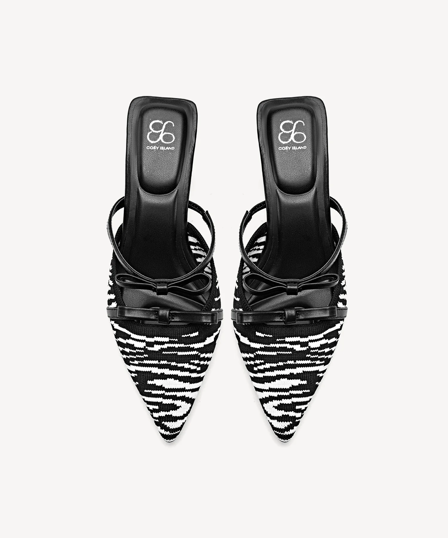 Bowtention Pointed Toe Heeled Mule - Image 8