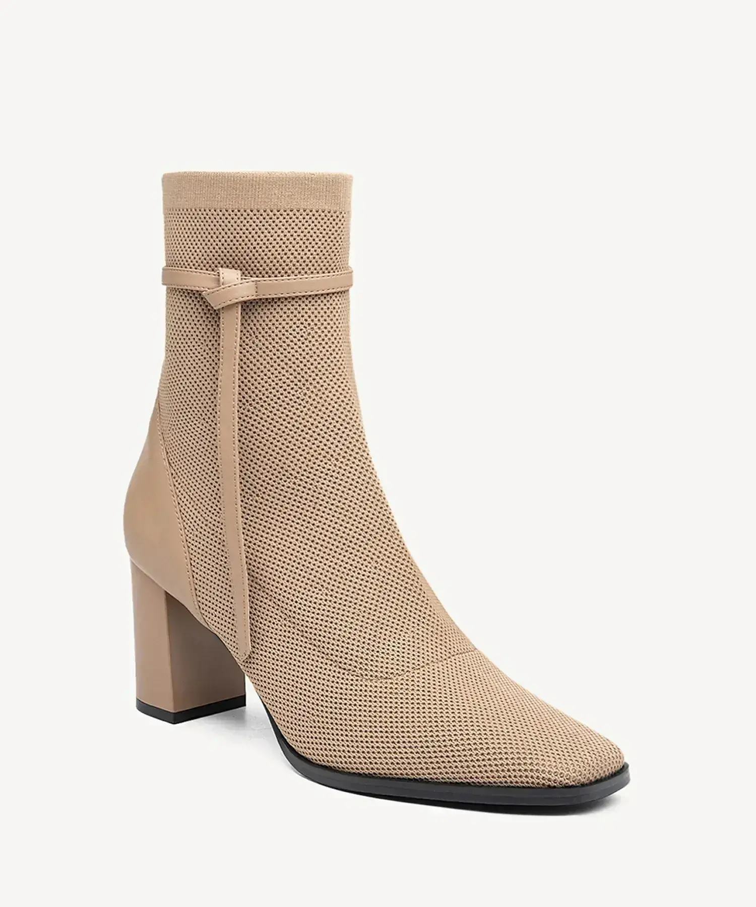 AmberGlow Square Toe Heeled Ankle Boot - Image 26