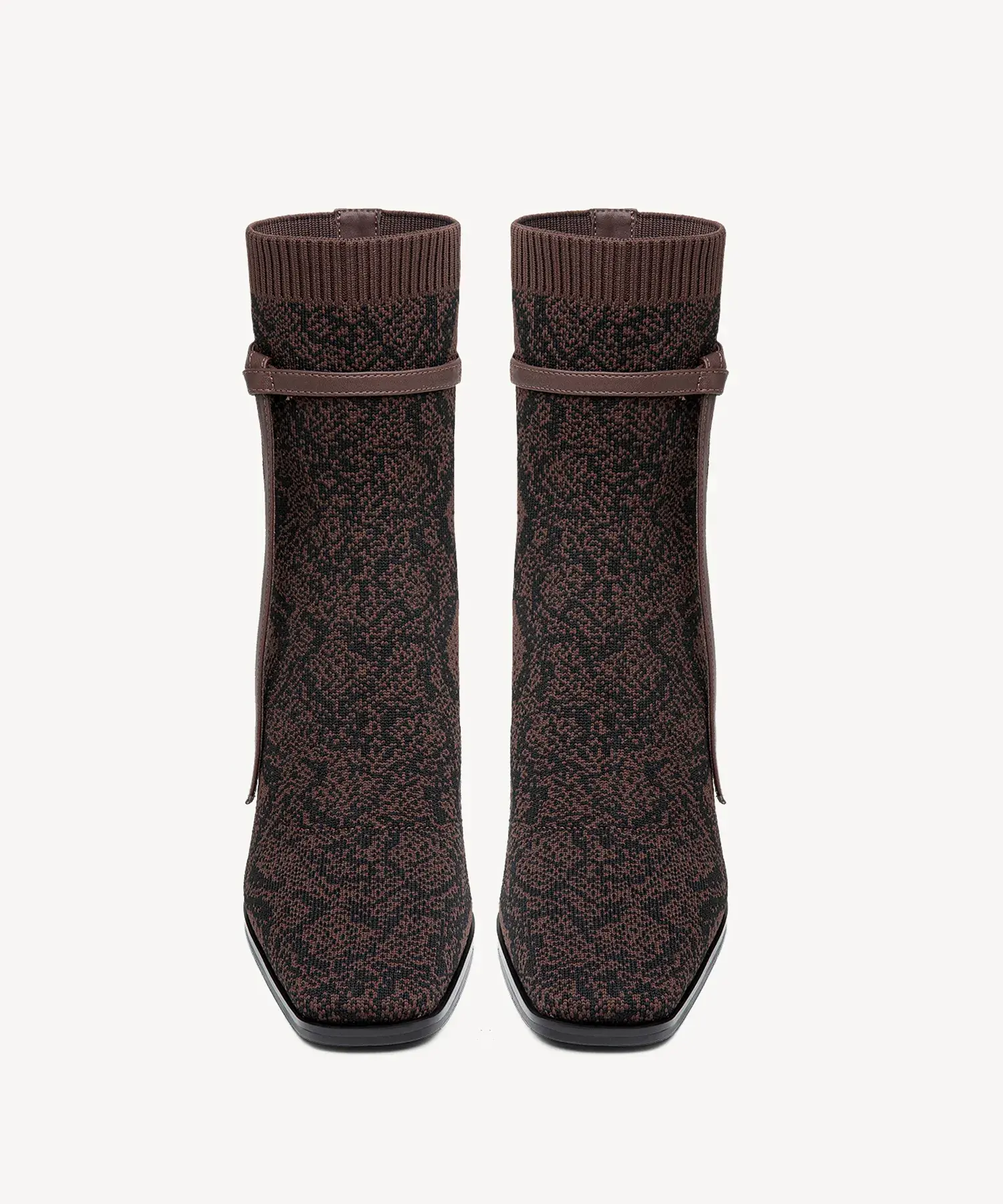 AmberGlow Square Toe Heeled Ankle Boot - Image 22