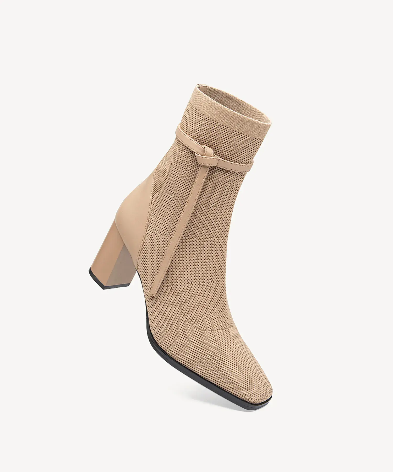 AmberGlow Square Toe Heeled Ankle Boot - Image 28
