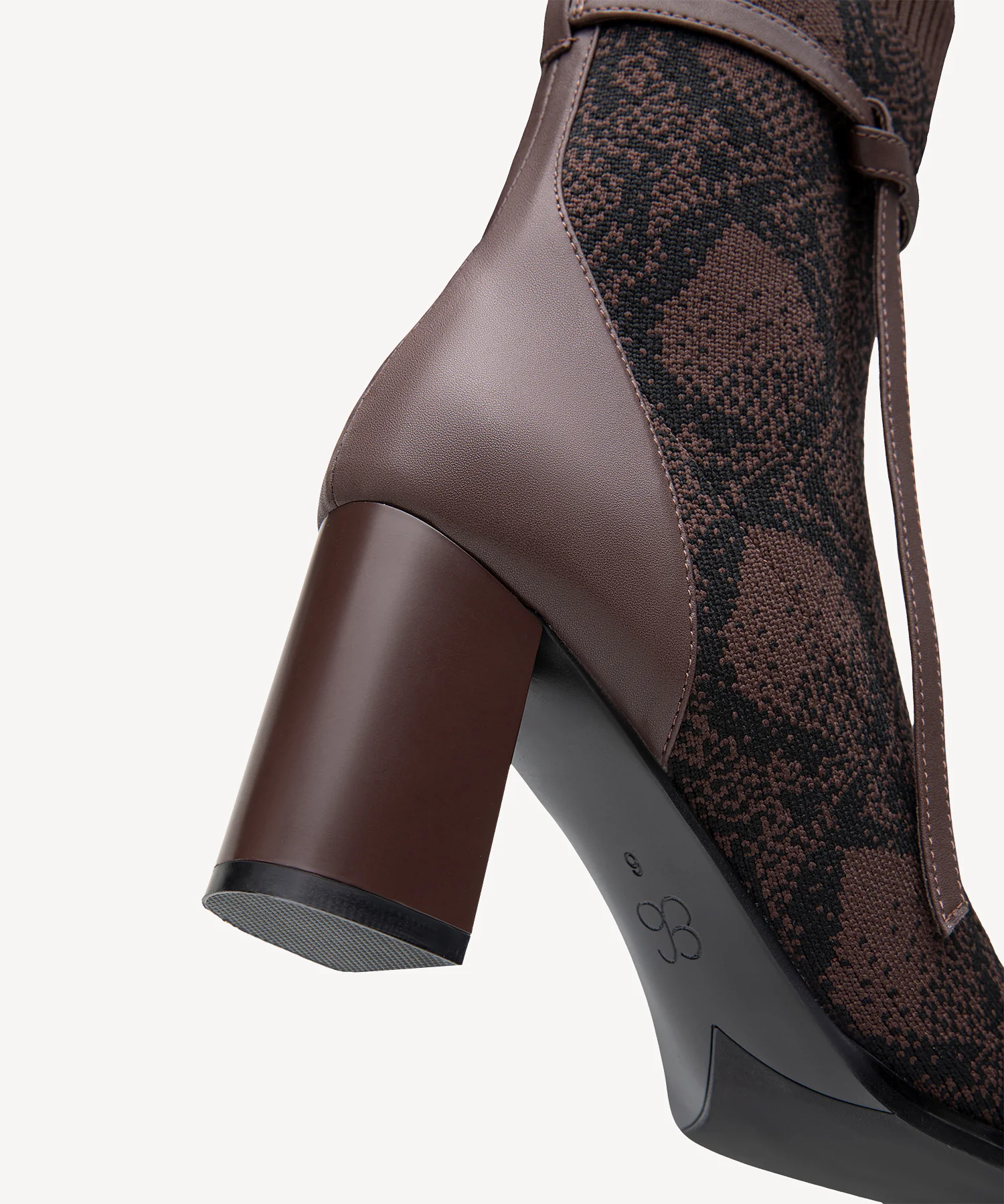 AmberGlow Square Toe Heeled Ankle Boot - Image 25