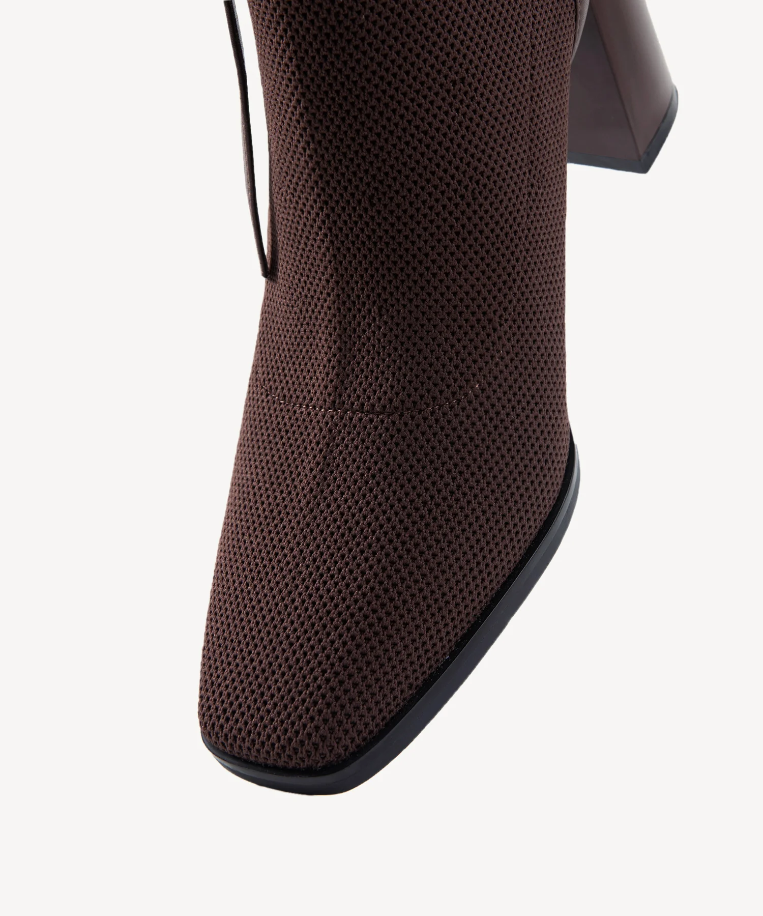 AmberGlow Square Toe Heeled Ankle Boot - Image 4