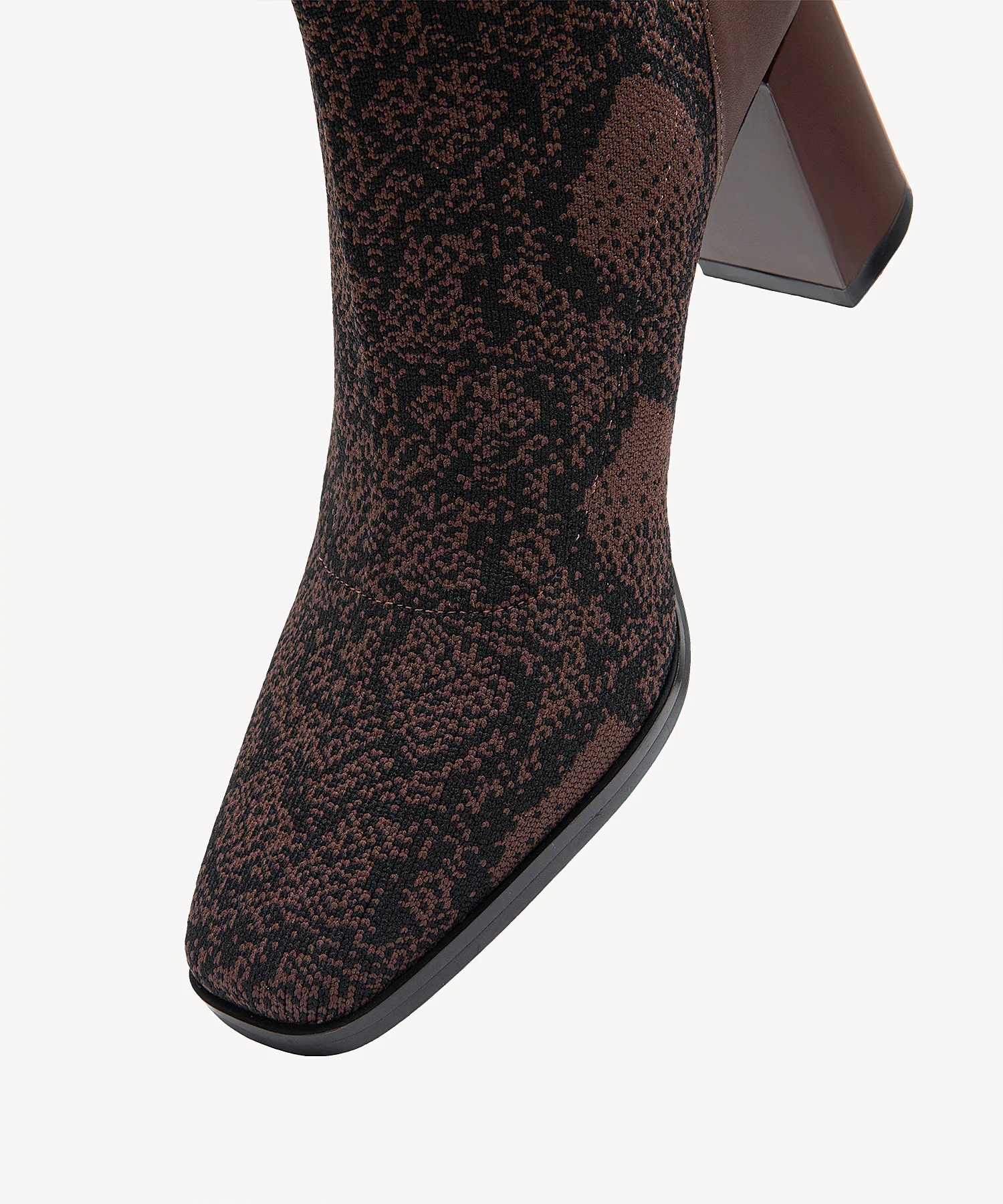 AmberGlow Square Toe Heeled Ankle Boot - Image 24