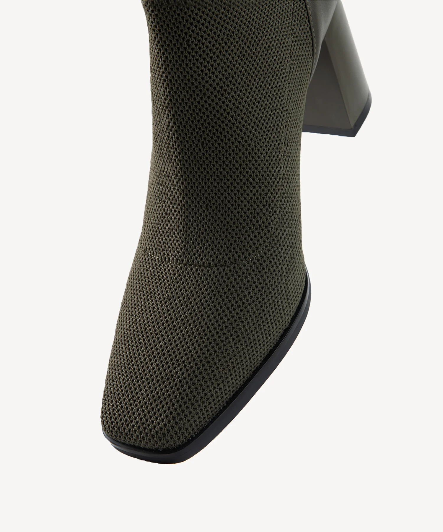 AmberGlow Square Toe Heeled Ankle Boot - Image 4