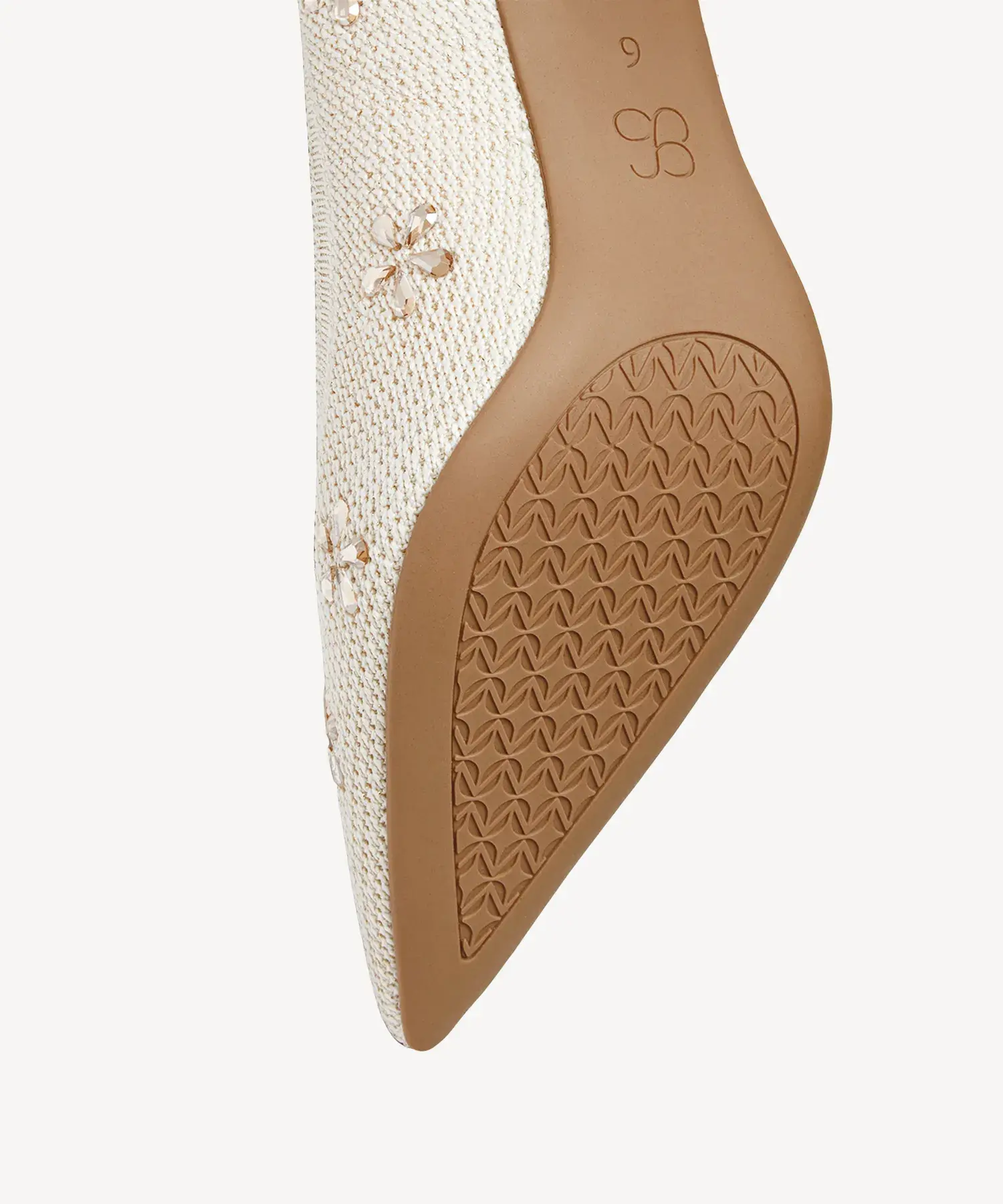 Crystal Flower Pointed Toe Heeled Pump - Image 18