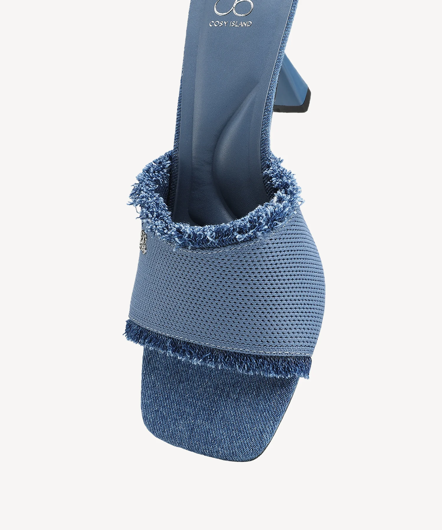 DenimCasual Square Toe Stiletto Sandal - Image 4
