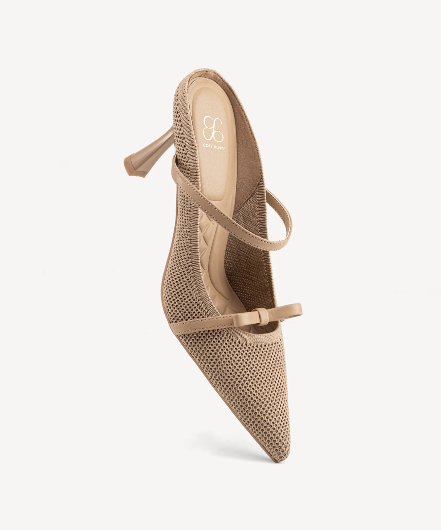 Elegant Bow Pointed Toe Heeled Mule - Image 3