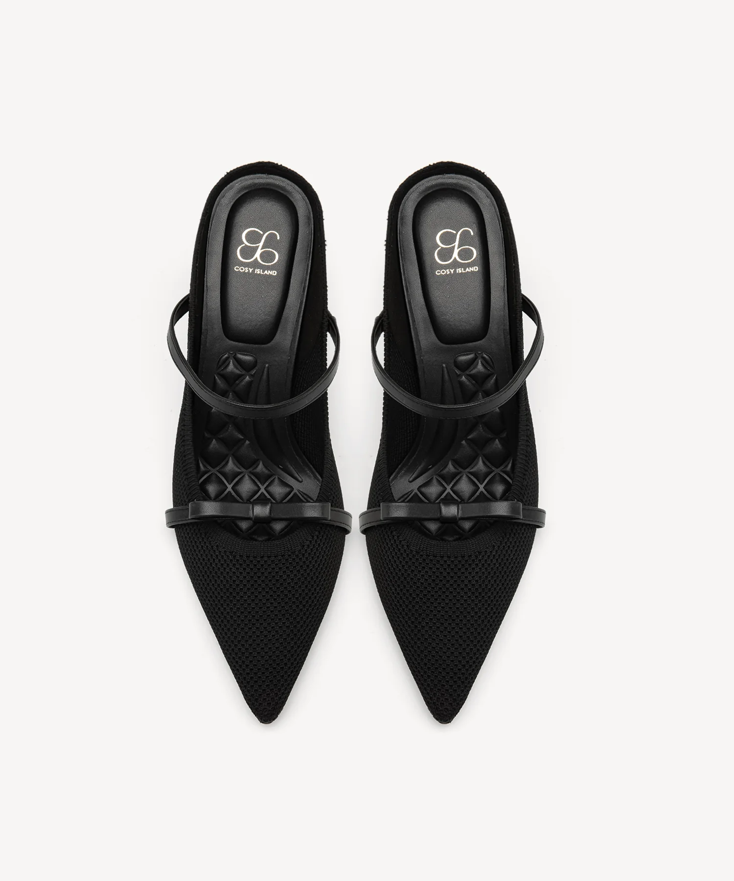 Elegant Bow Pointed Toe Heeled Mule - Image 7