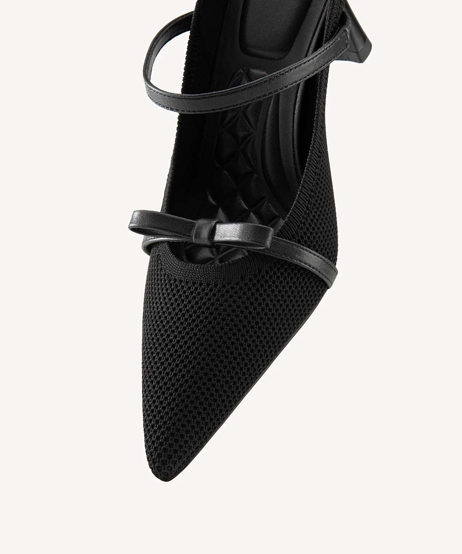 Elegant Bow Pointed Toe Heeled Mule - Image 9