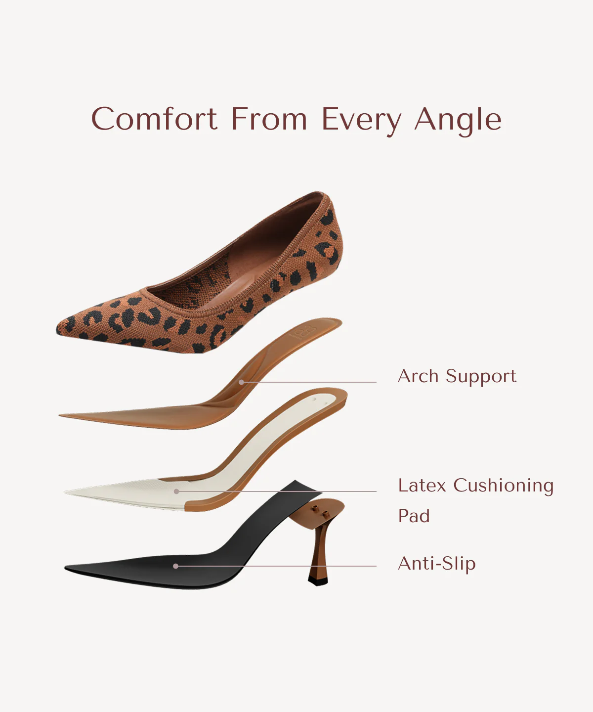 EternalPace Minimalist Stiletto Heeled Pump - Image 30