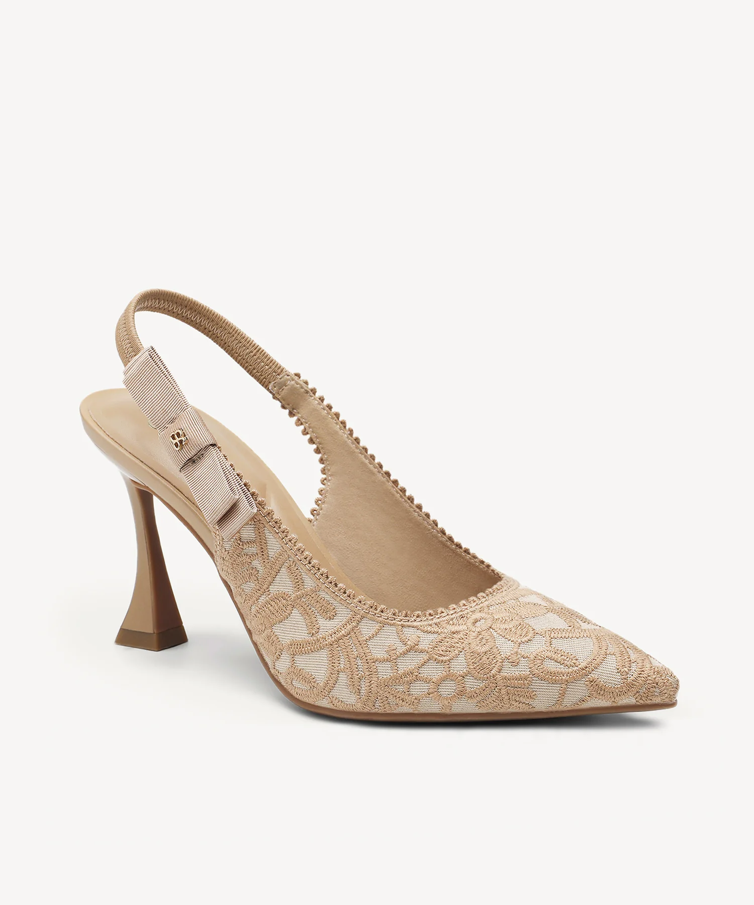 EverLush Bowknot Pointed Toe Heeled Slingback - Image 66