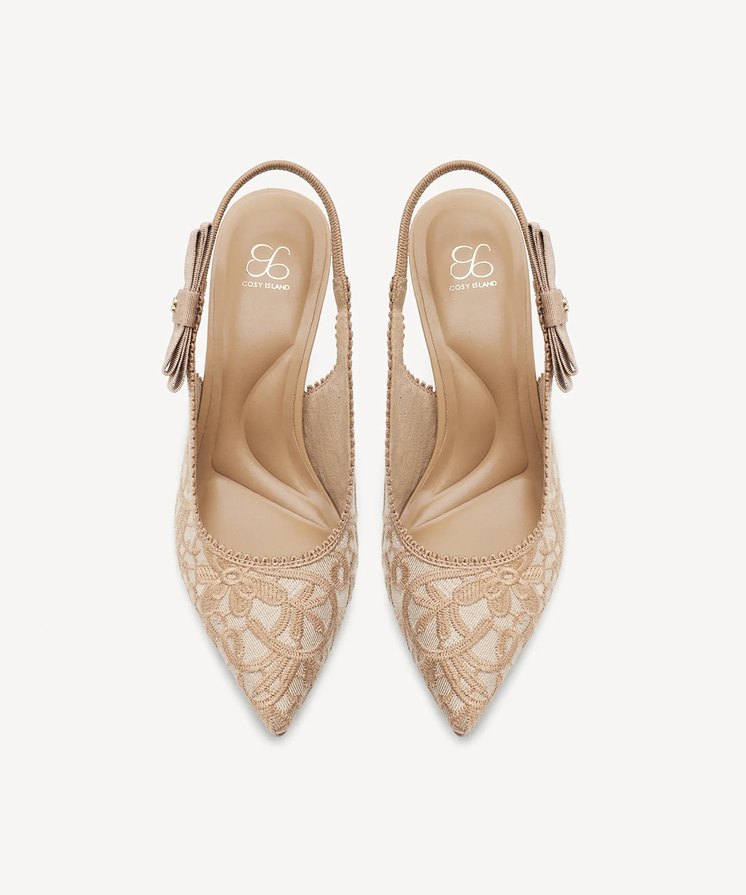 EverLush Bowknot Pointed Toe Heeled Slingback - Image 67