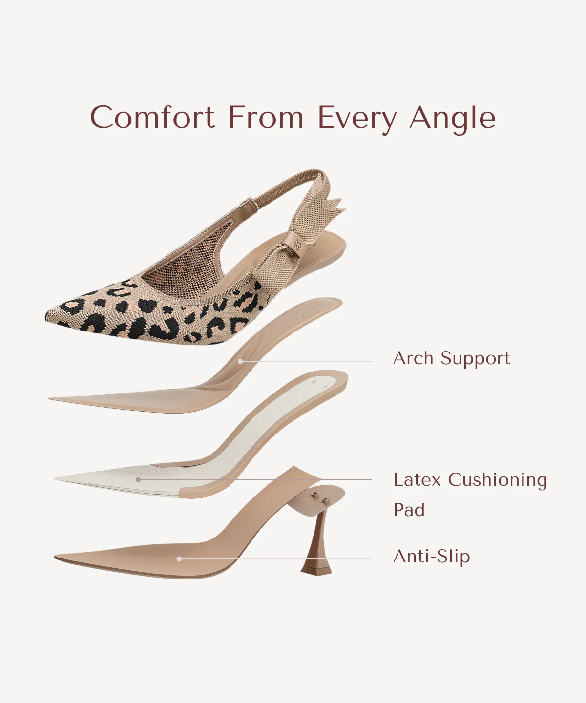 EverLush Bowknot Pointed Toe Heeled Slingback - Image 40