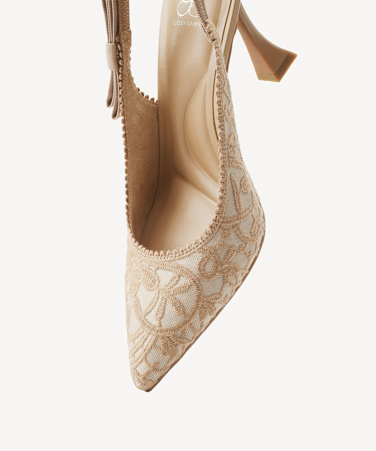 EverLush Bowknot Pointed Toe Heeled Slingback - Image 70