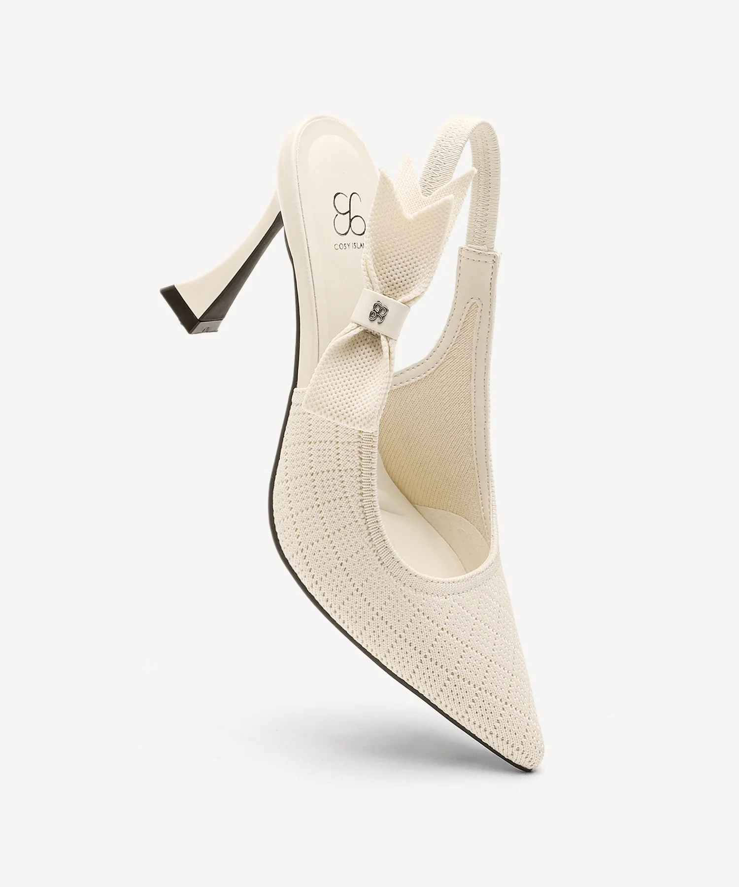 EverLush Bowknot Pointed Toe Heeled Slingback - Image 4