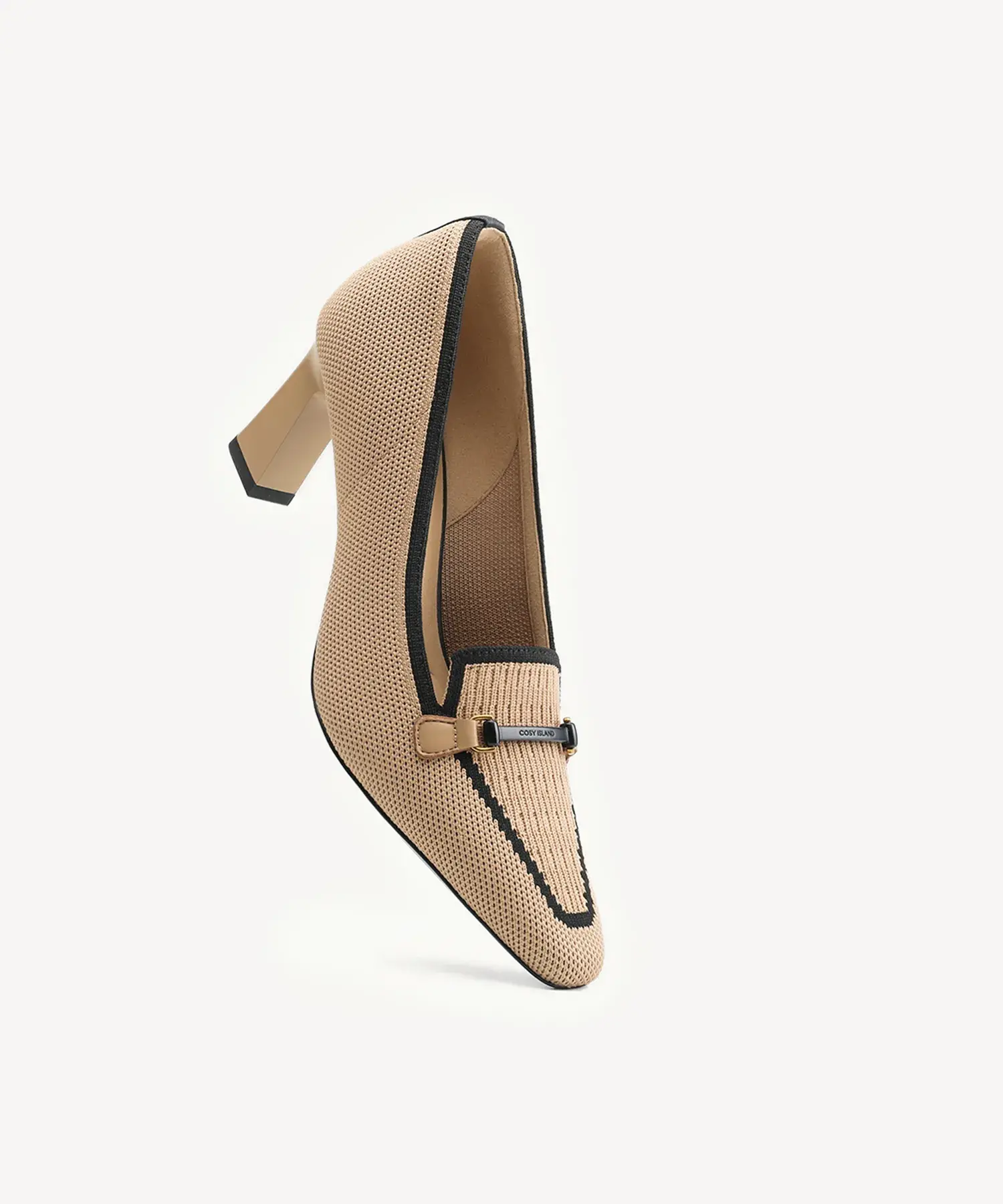 Everyday Square Toe Block Heeled Loafer - Image 3