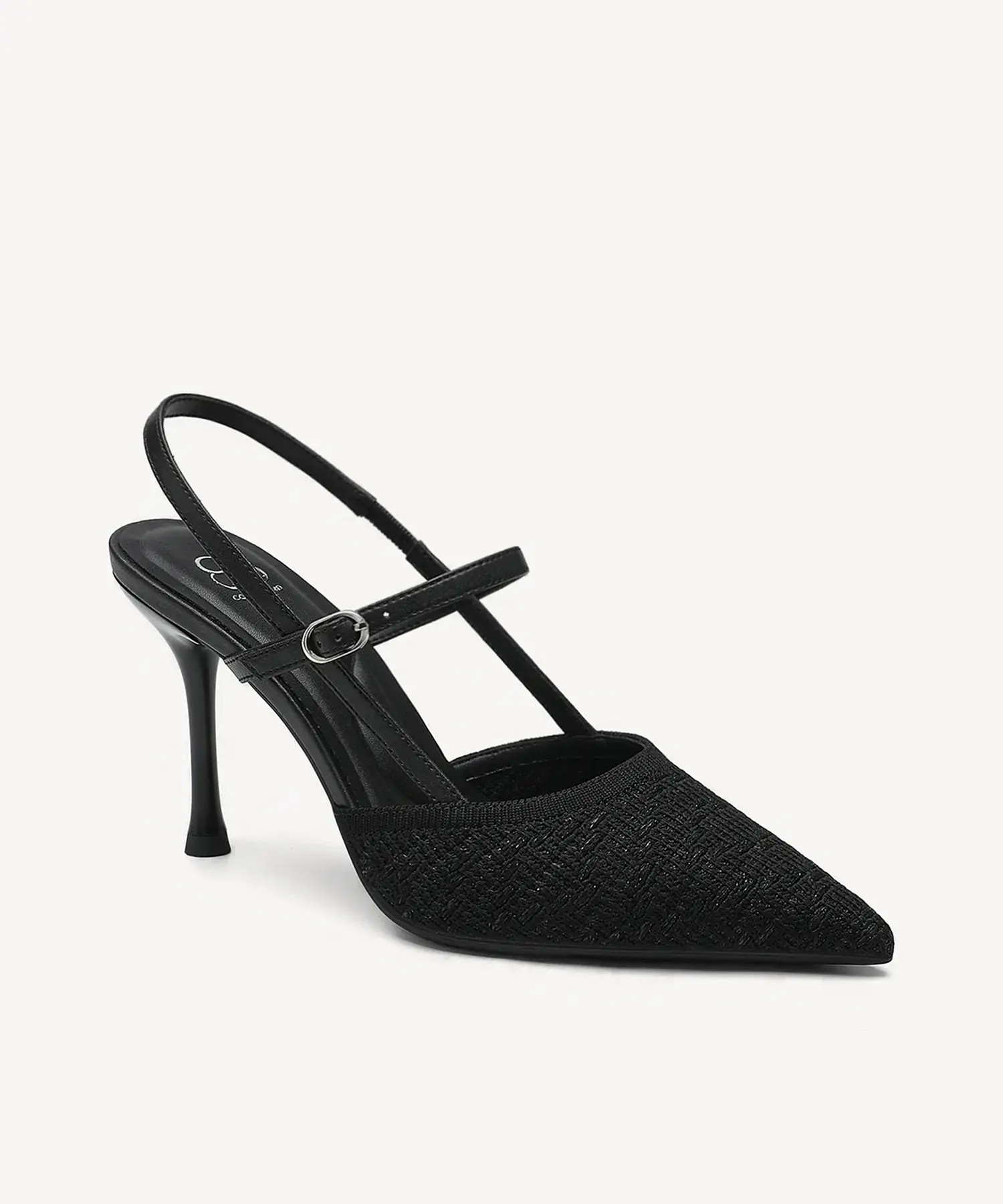 GlimmerLine Pointed Toe Stiletto Heeled Slingback - Image 13