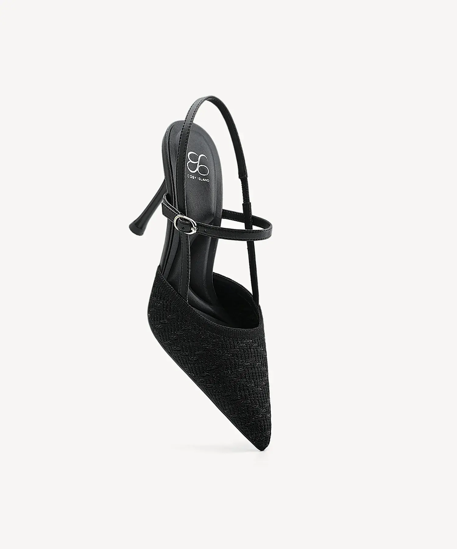 GlimmerLine Pointed Toe Stiletto Heeled Slingback - Image 15