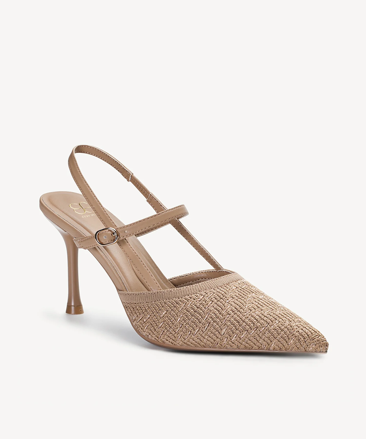 GlimmerLine Pointed Toe Stiletto Heeled Slingback - Image 7