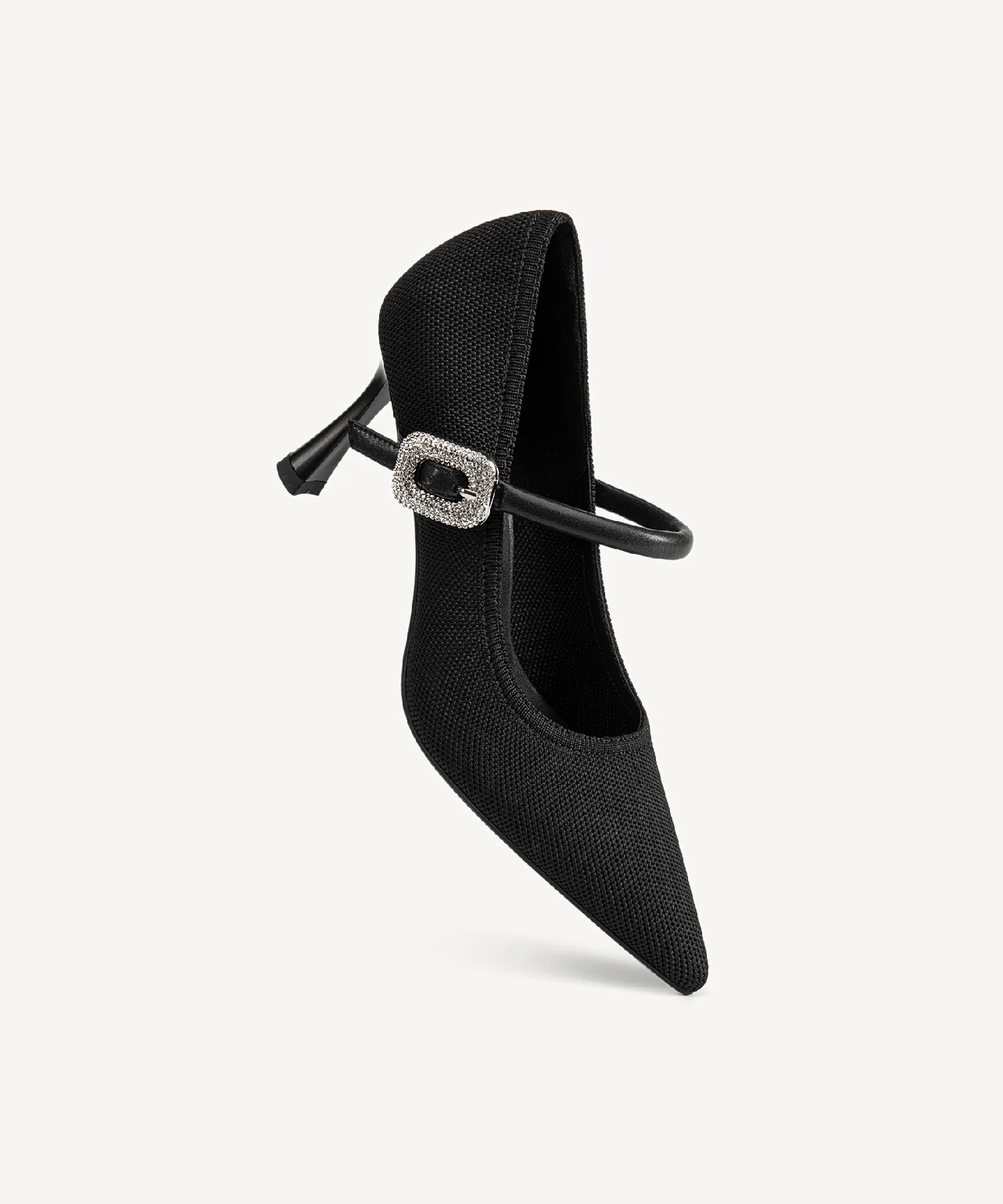 EternalPace Shimmer Buckle Pointed Toe Heeled Pump - Image 8