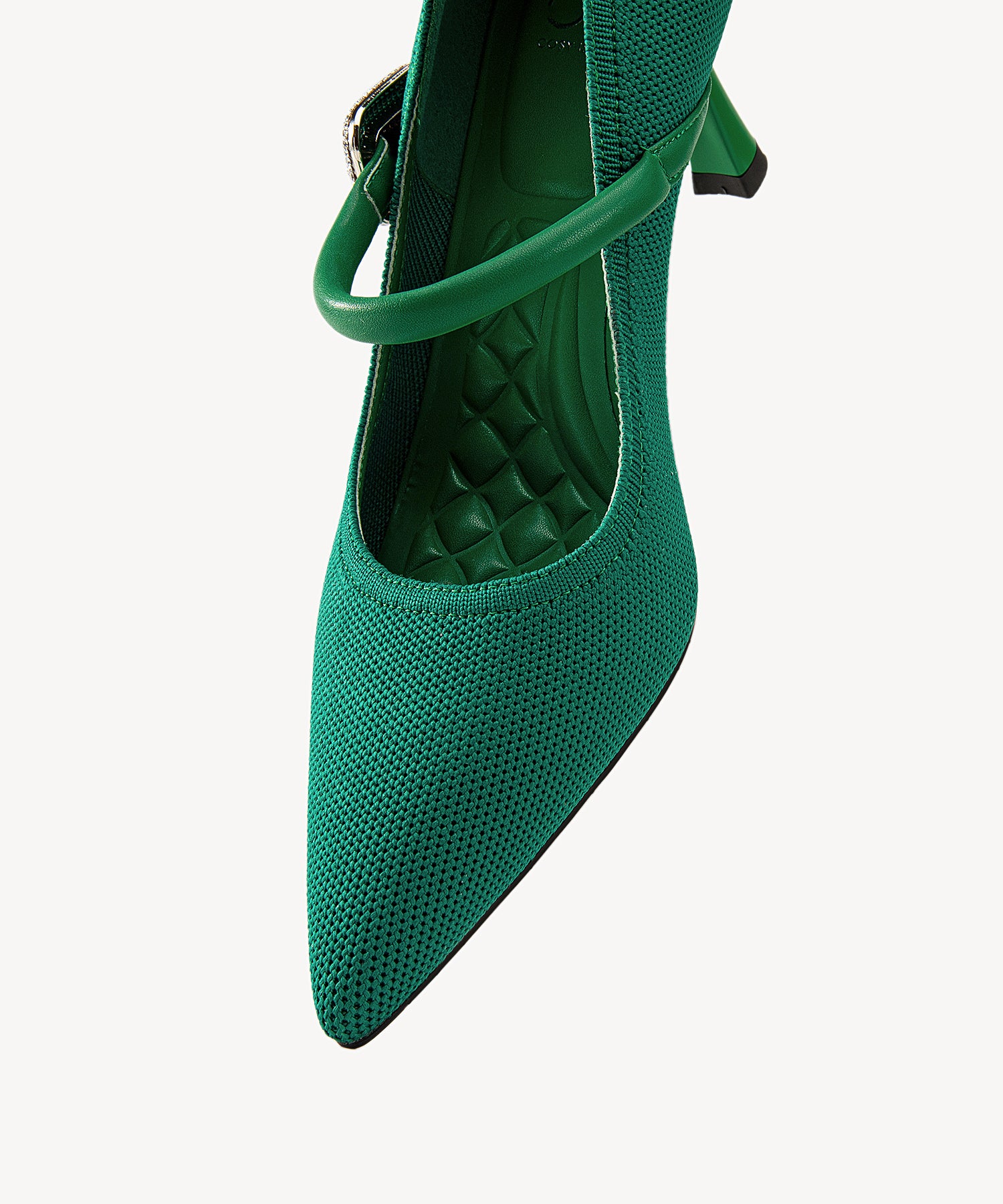 EternalPace Shimmer Buckle Pointed Toe Heeled Pump - Image 4