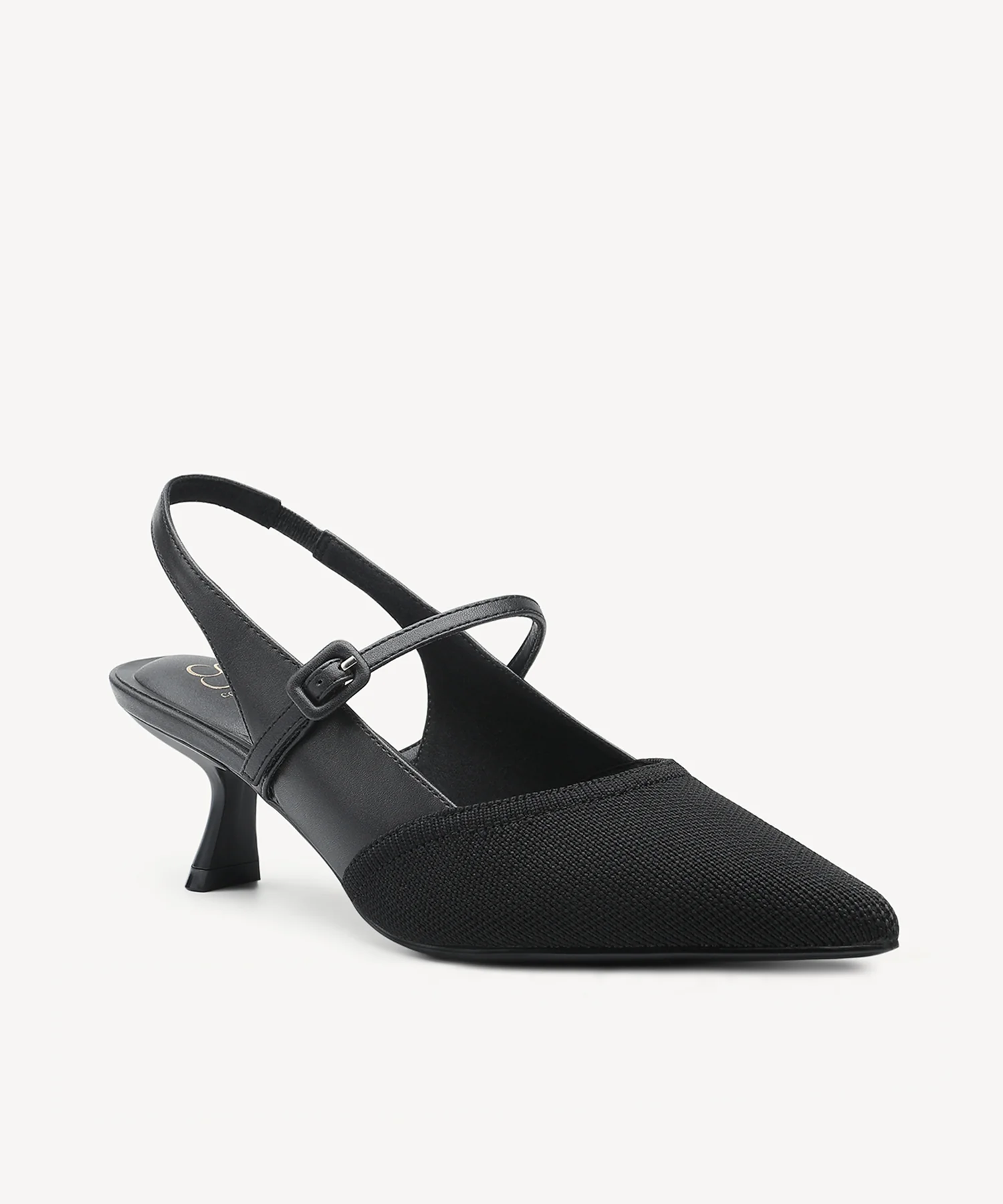 StrikeStep Elegant Stiletto Heeled Slingback - Low Heeled - Image 13