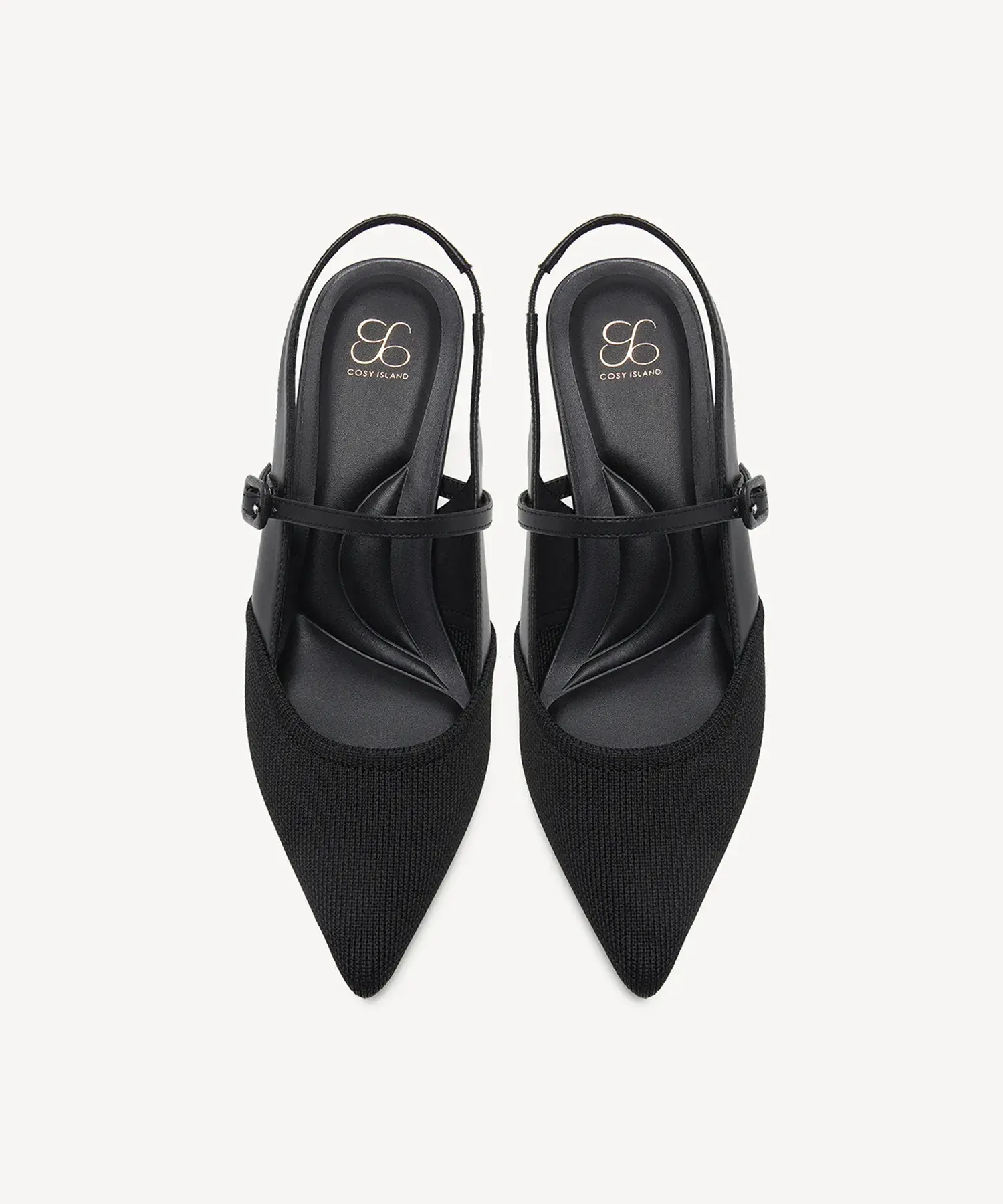 StrikeStep Elegant Stiletto Heeled Slingback - Low Heeled - Image 14