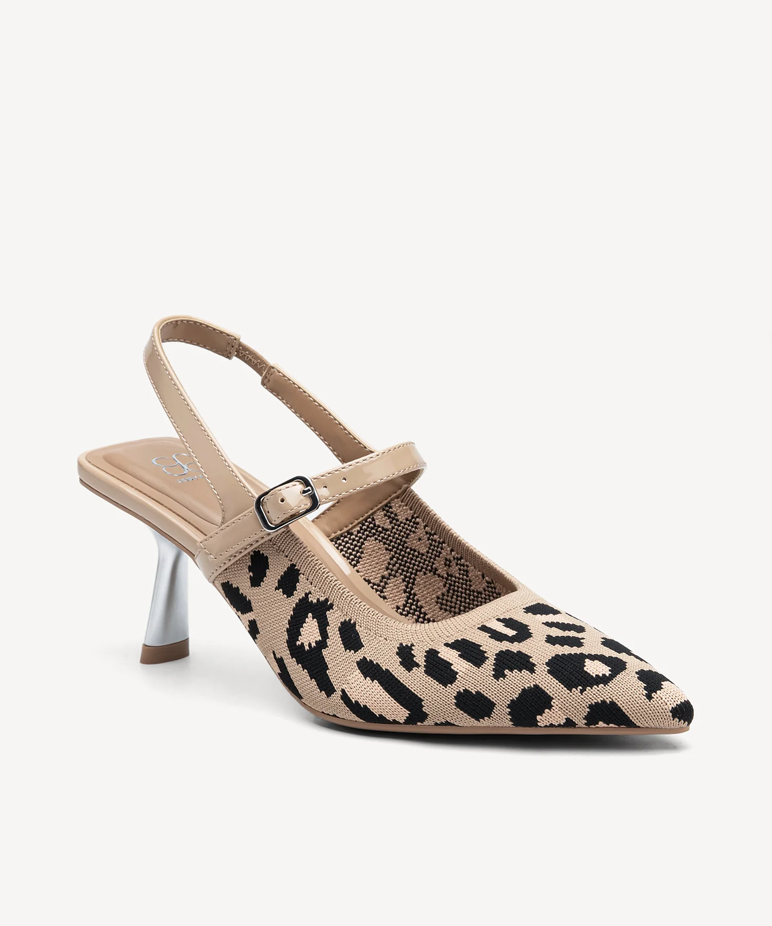 StrikeStep Elegant Stiletto Heeled Slingback - Low Heeled - Image 19