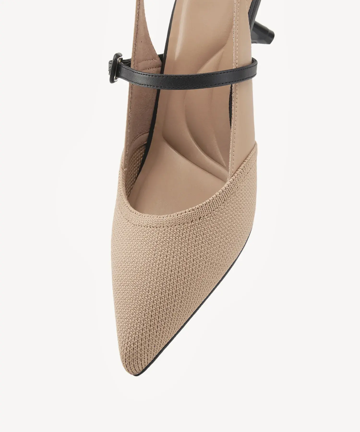 StrikeStep Elegant Stiletto Heeled Slingback - Low Heeled - Image 4