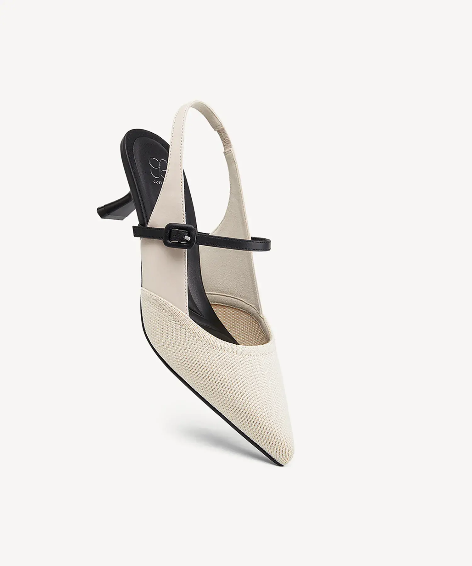 StrikeStep Elegant Stiletto Heeled Slingback - Low Heeled - Image 9