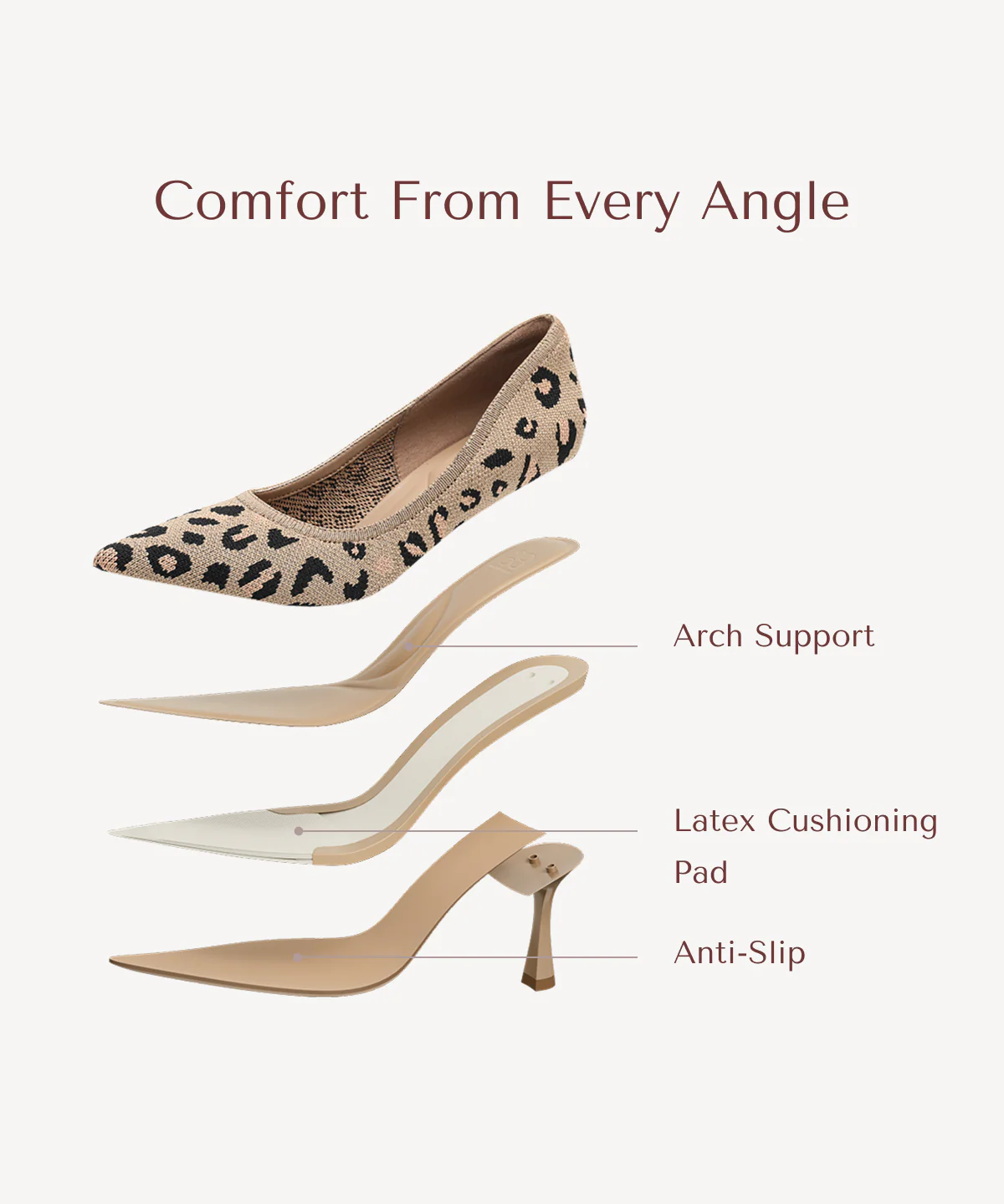 EternalPace Minimalist Stiletto Heeled Pump - Image 3