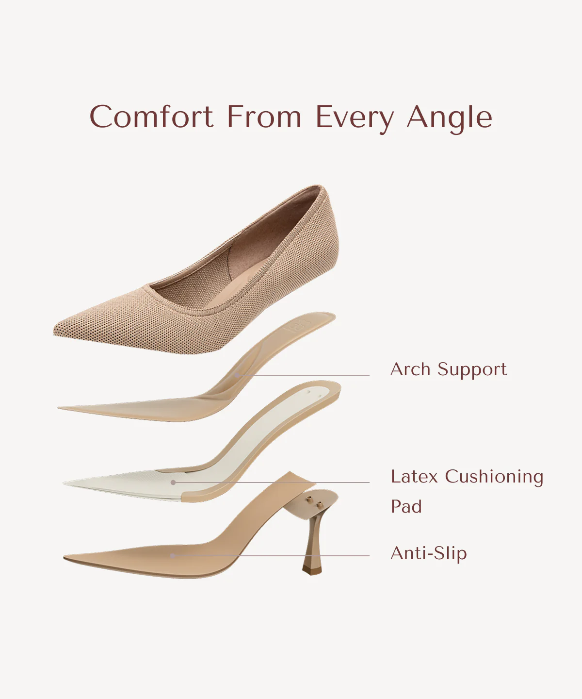 EternalPace Minimalist Stiletto Heeled Pump - Image 10