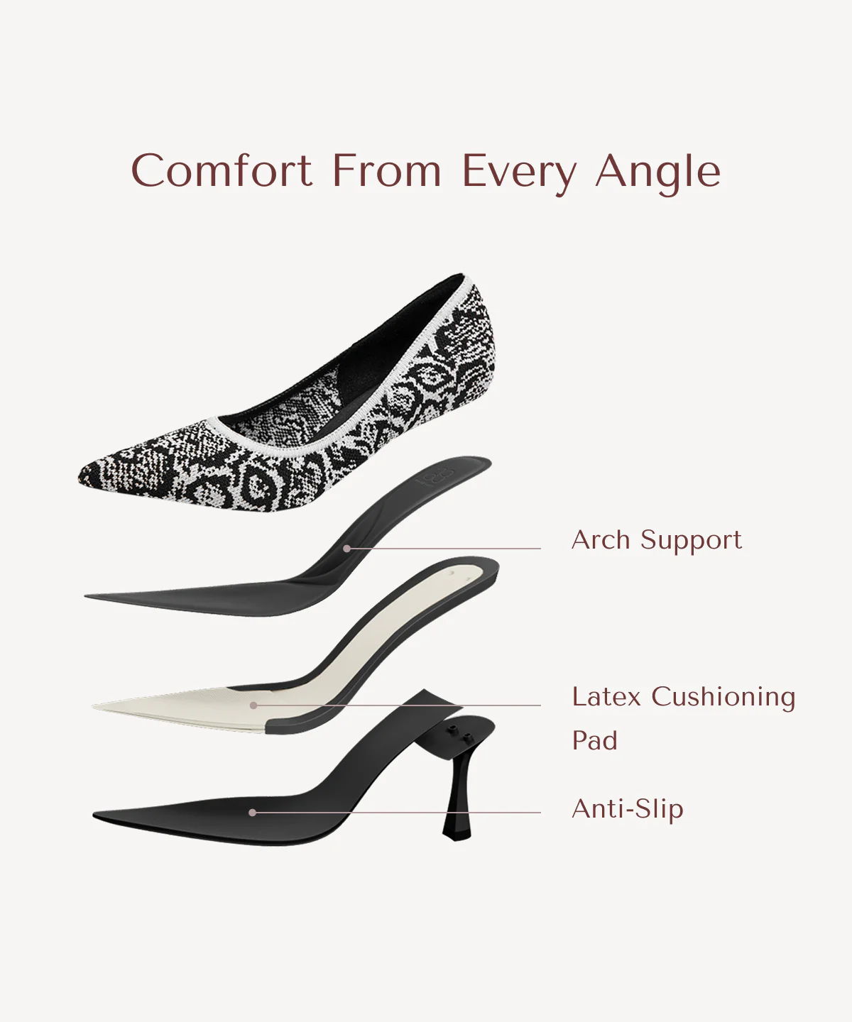 EternalPace Minimalist Stiletto Heeled Pump - Image 24