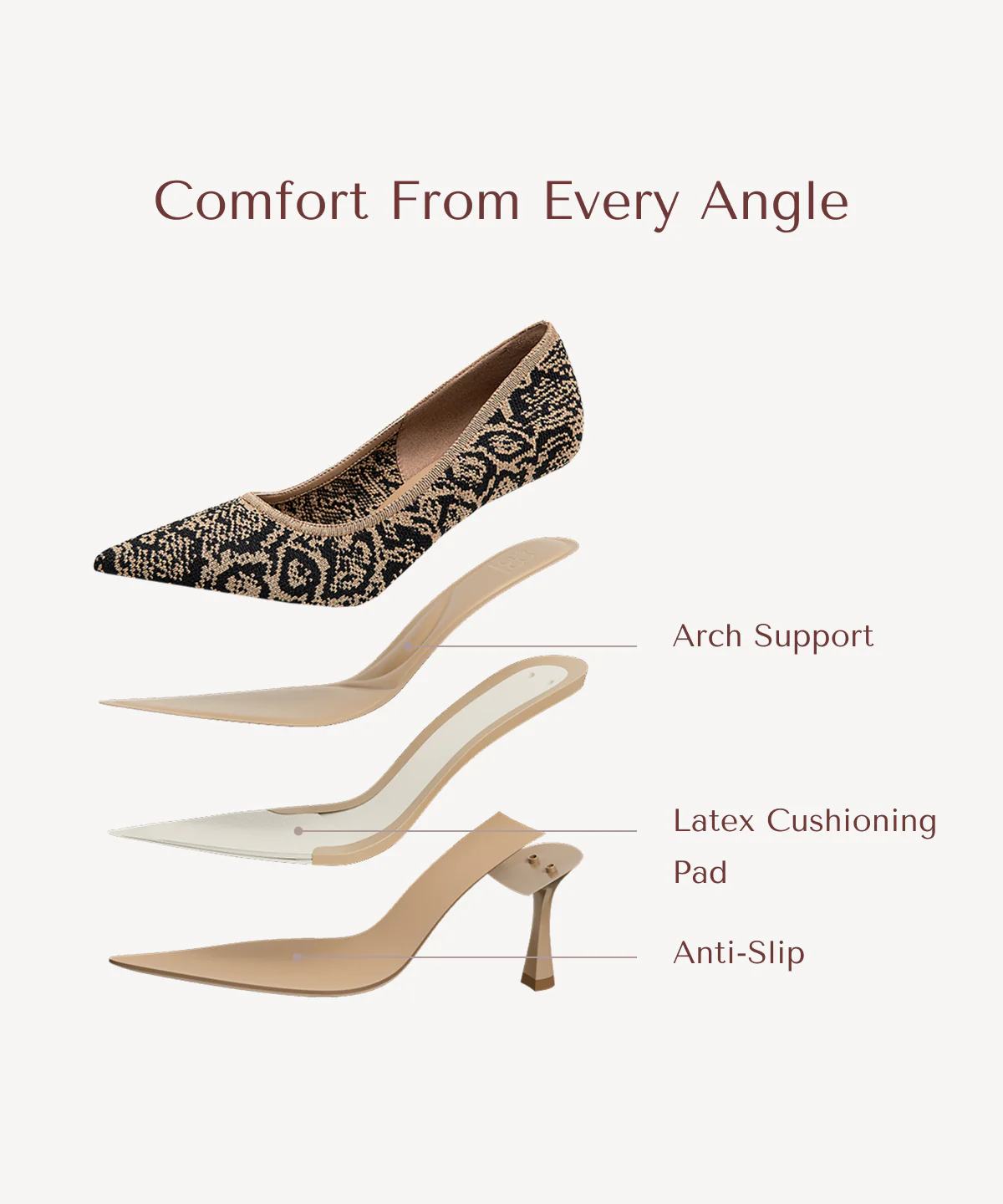 EternalPace Minimalist Stiletto Heeled Pump - Image 38