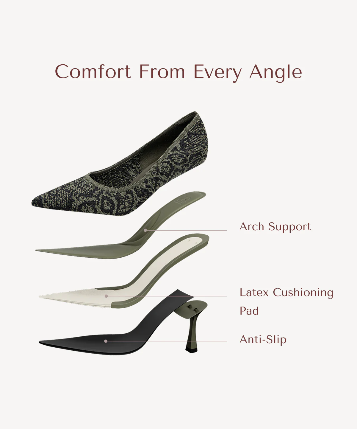 EternalPace Minimalist Stiletto Heeled Pump - Image 31