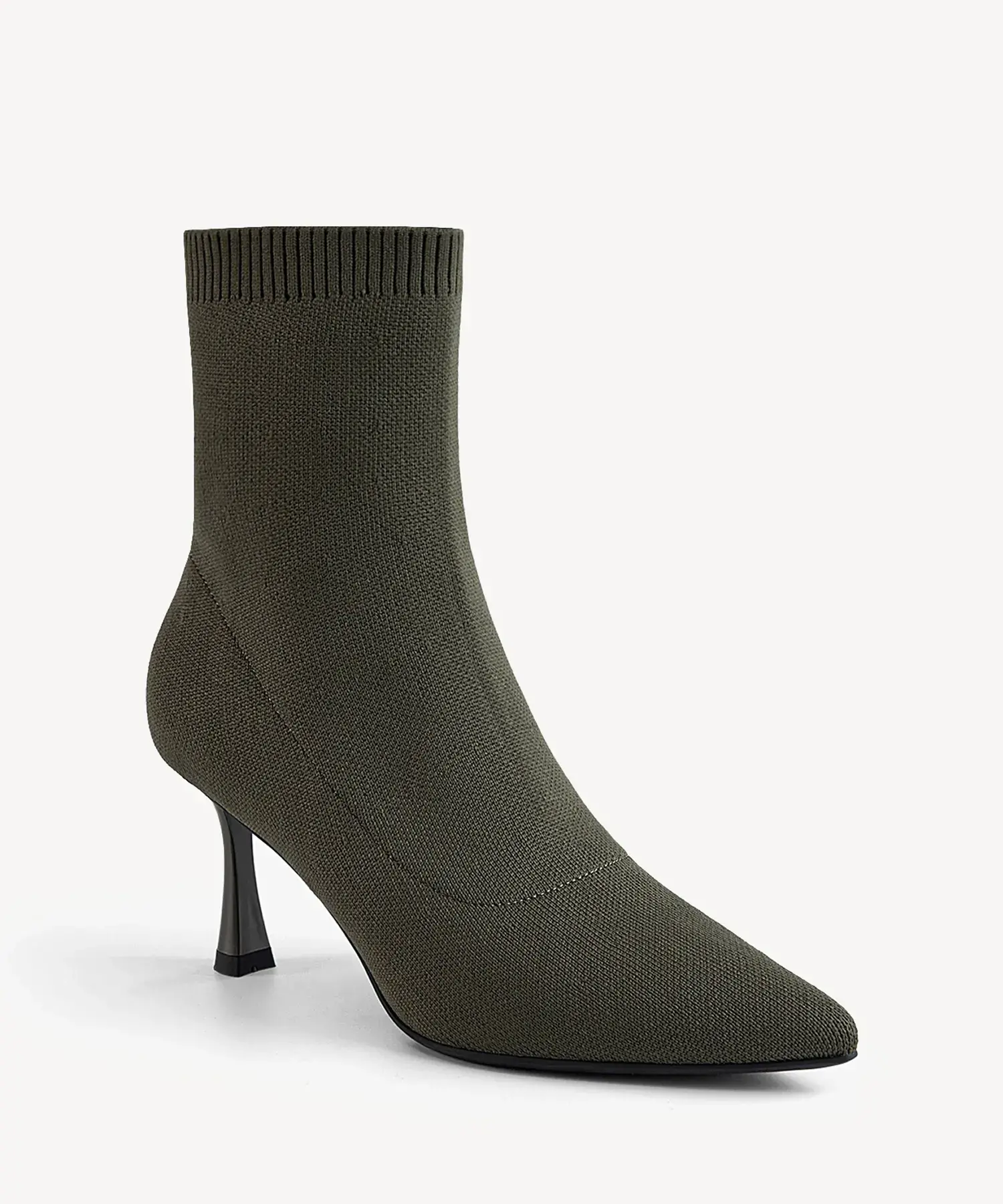 CloudMile Minimalist Pointed Toe Sock Ankle Boot - Image 18