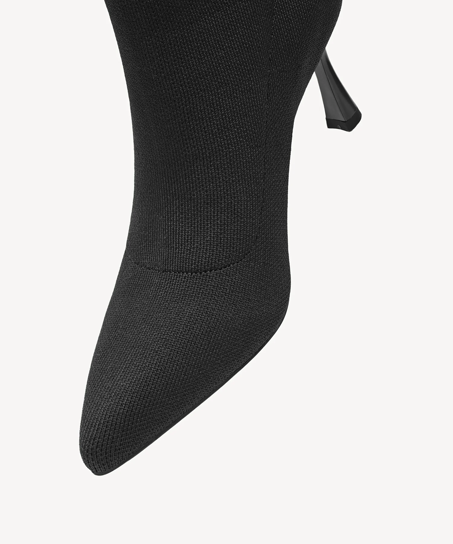 CloudMile Minimalist Pointed Toe Sock Ankle Boot - Image 10