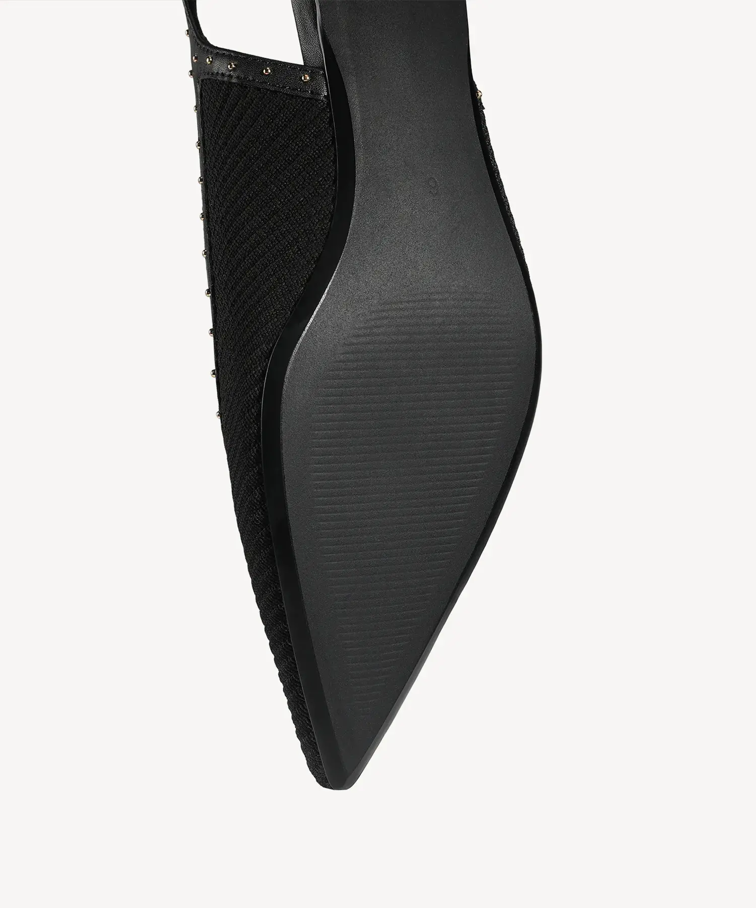 Stud-Trim Elegant Kitten Heeled Slingback - Image 12