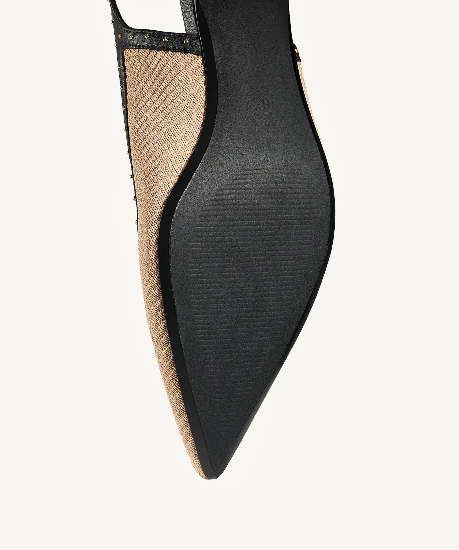 Stud-Trim Elegant Kitten Heeled Slingback - Image 6