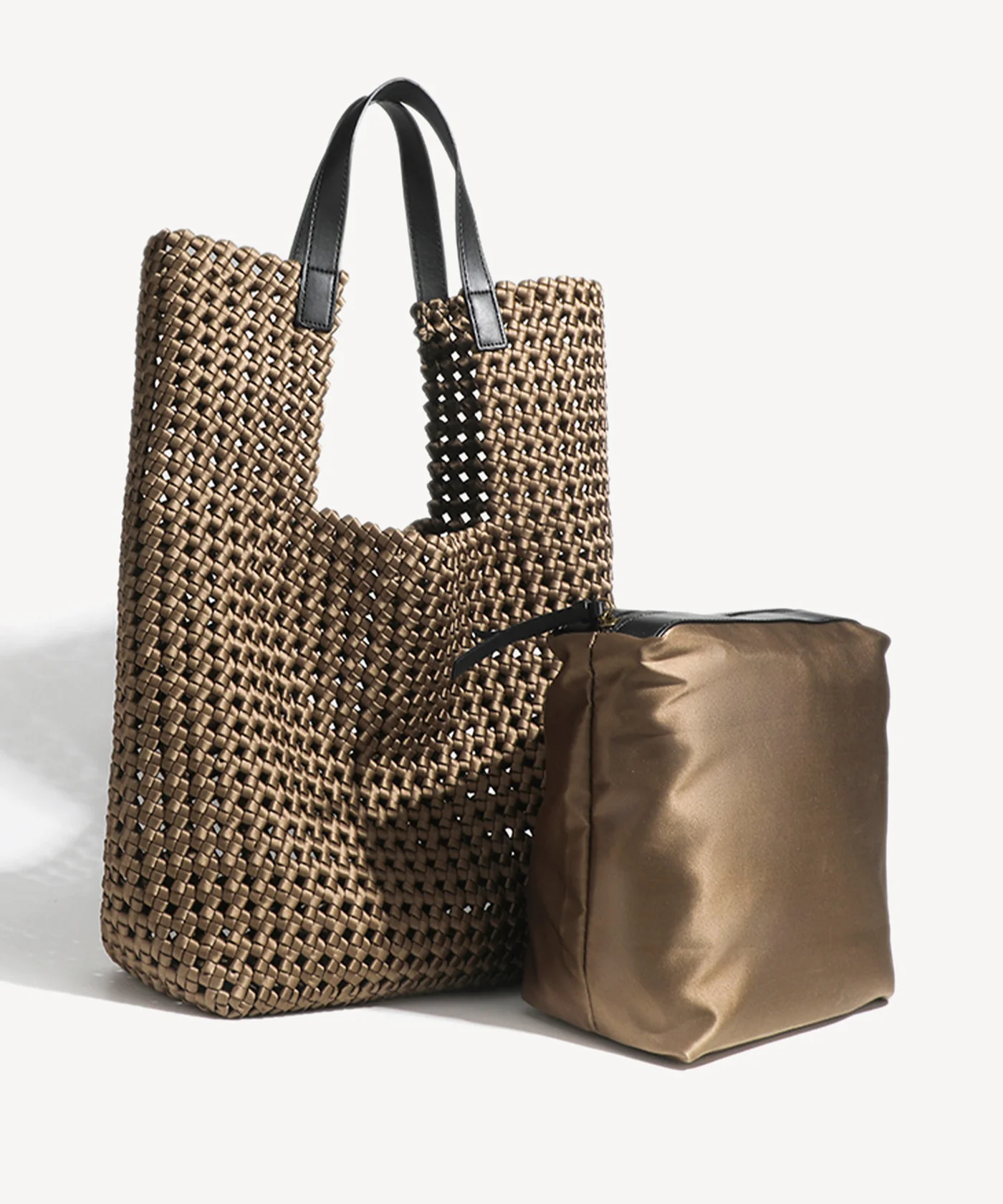 2 PCs Set Woven Large Handle Bag - Image 3