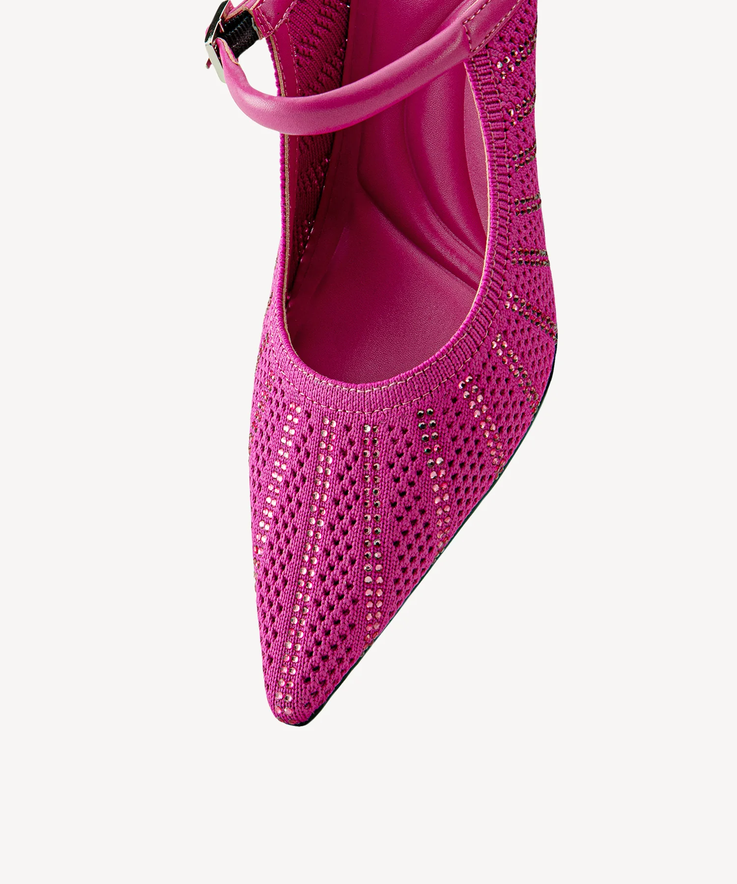 Twinkling Knit Pointed Toe Heeled Mule - Image 16