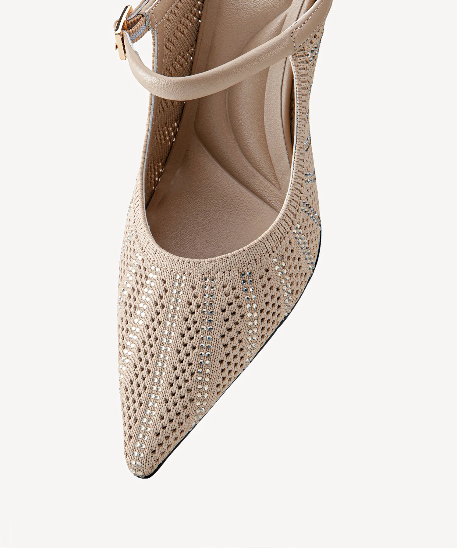 Twinkling Knit Pointed Toe Heeled Mule - Image 4