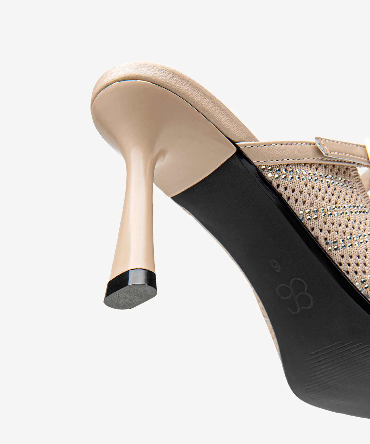 Twinkling Knit Pointed Toe Heeled Mule - Image 5